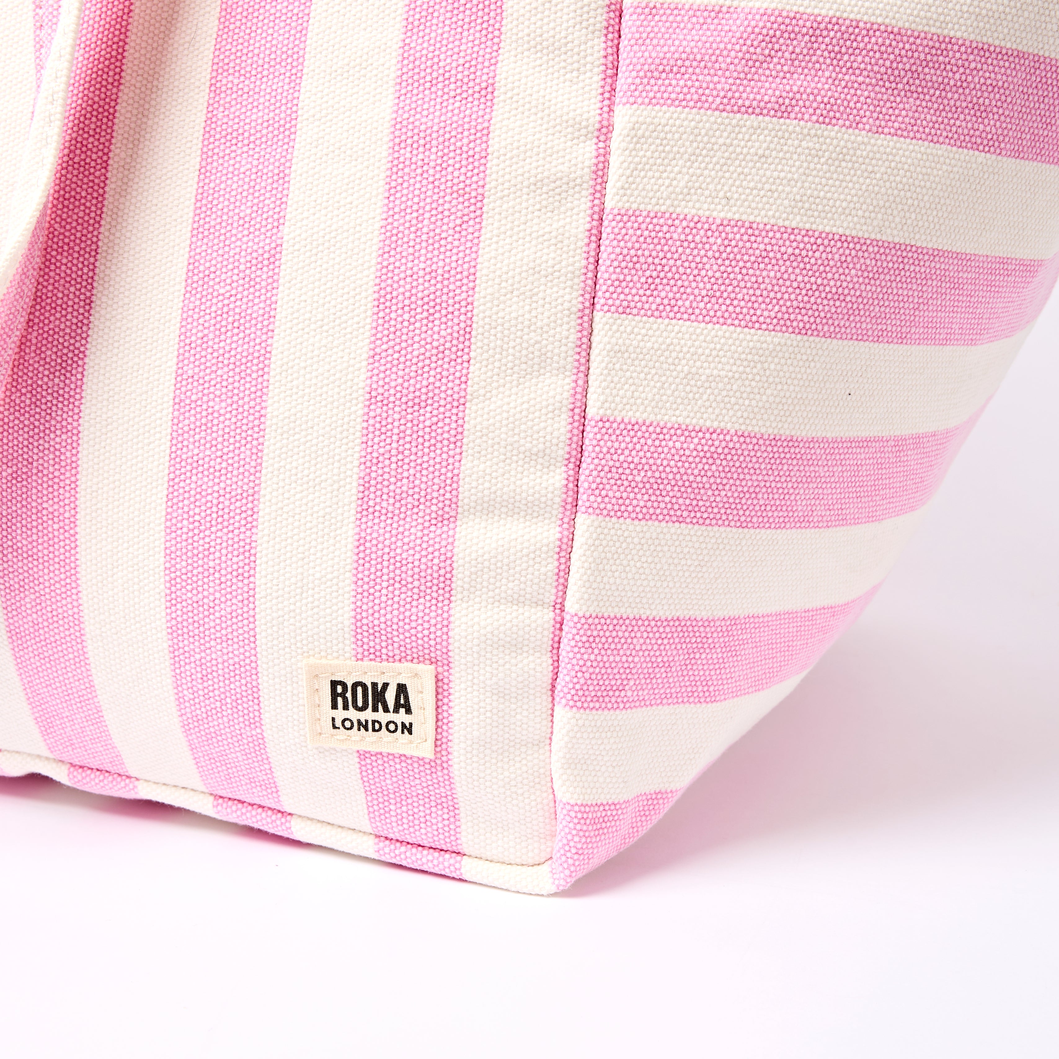 Roka London Marylebone Large toteveske Sherbet Stripe 43 liter