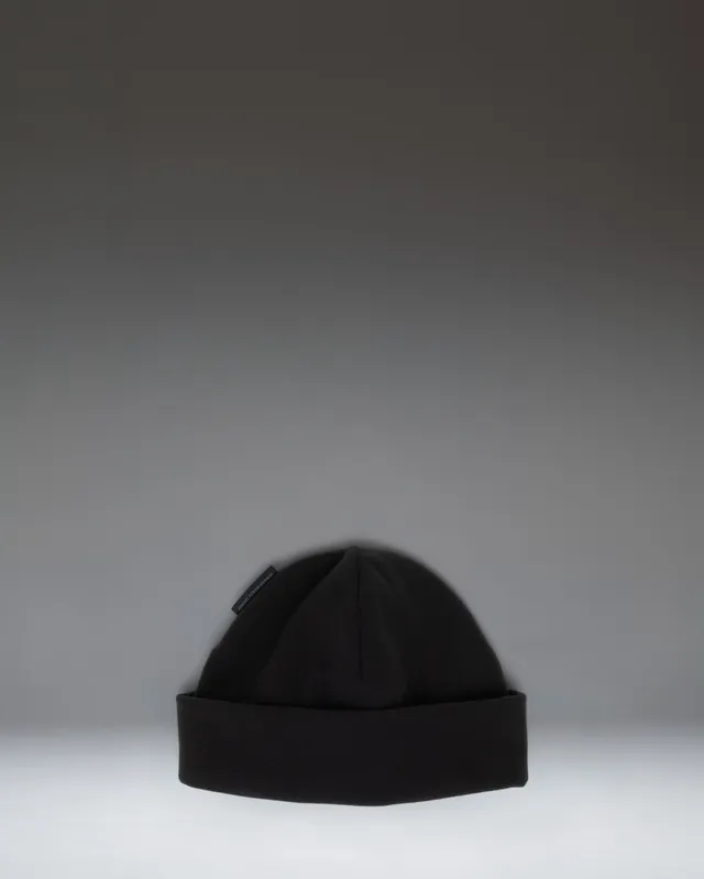 Herschel Sapporo fleece lue svart dobbelt lag