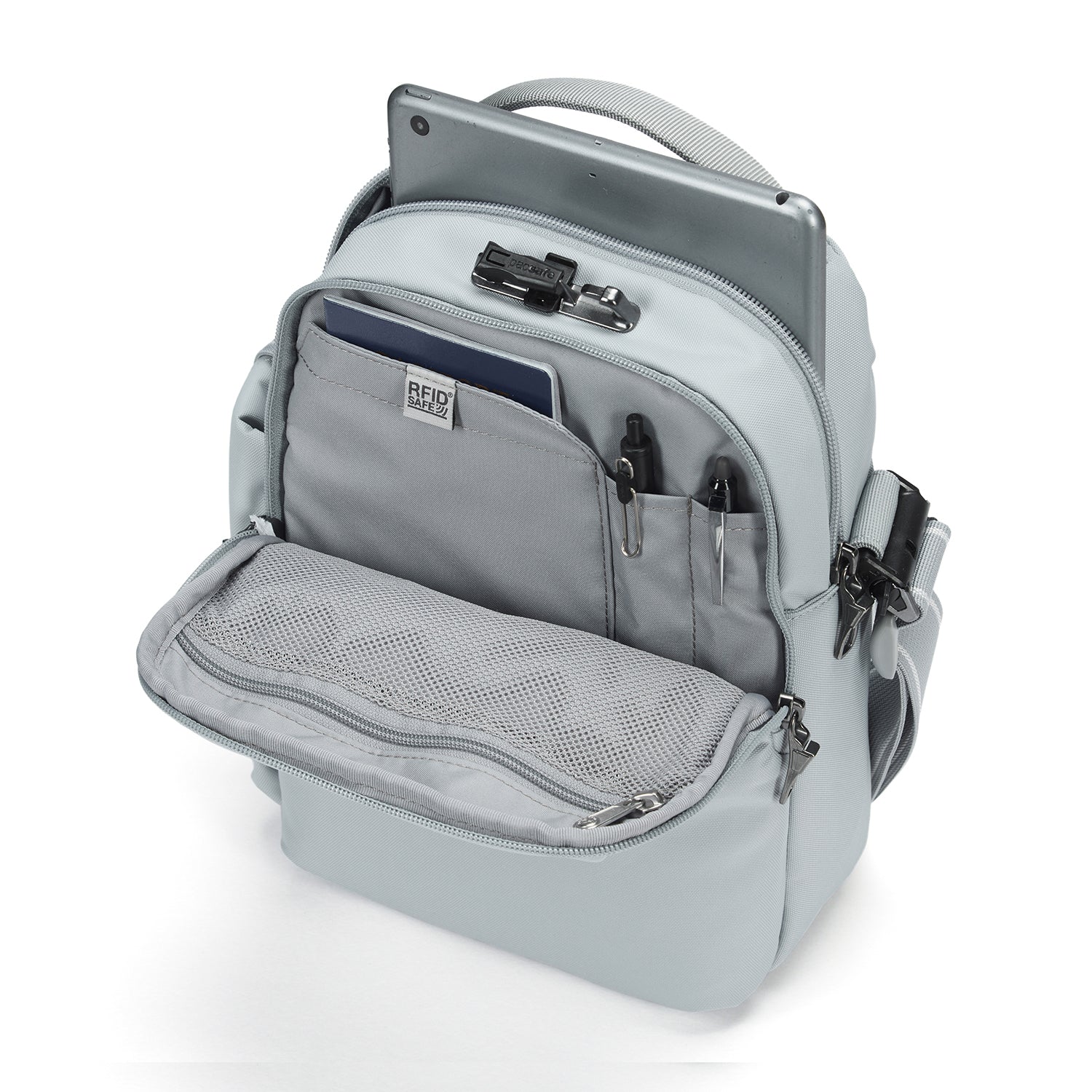 Pacsafe V Tour crossbody veske 11 tommer tyverisikker