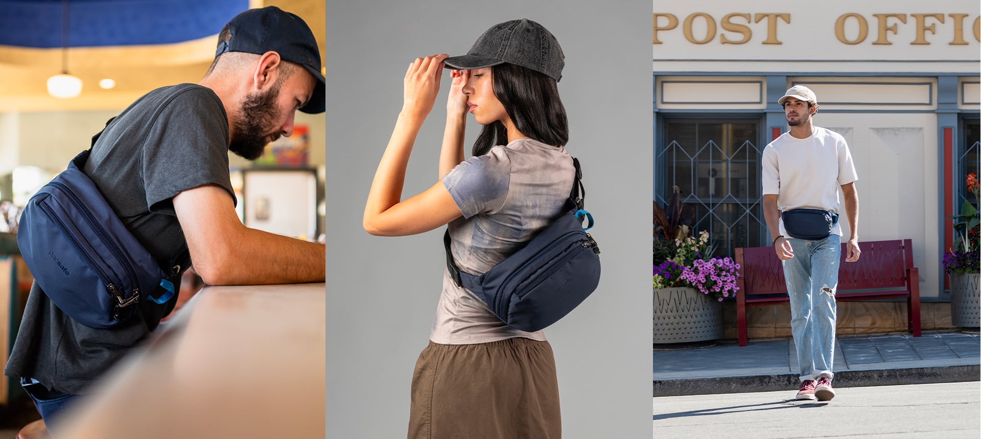 Pacsafe V midjeveske rumpetaske tyverisikker