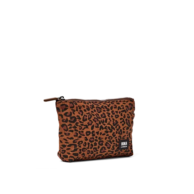 Roka London Maida Vale pouch Leopard Mini bomull 2,2L