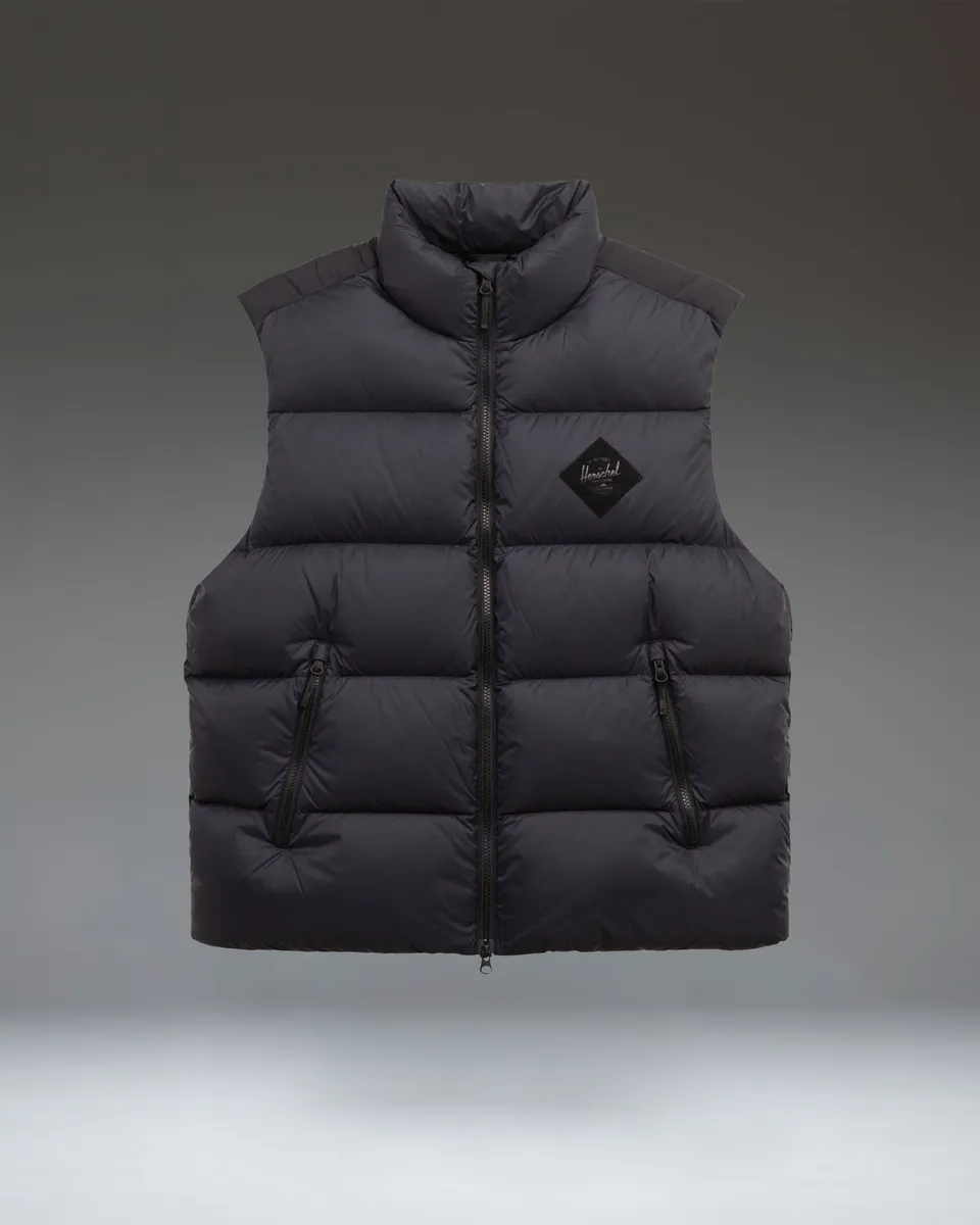 Herschel Puffer vest herre Black 700-fill dun