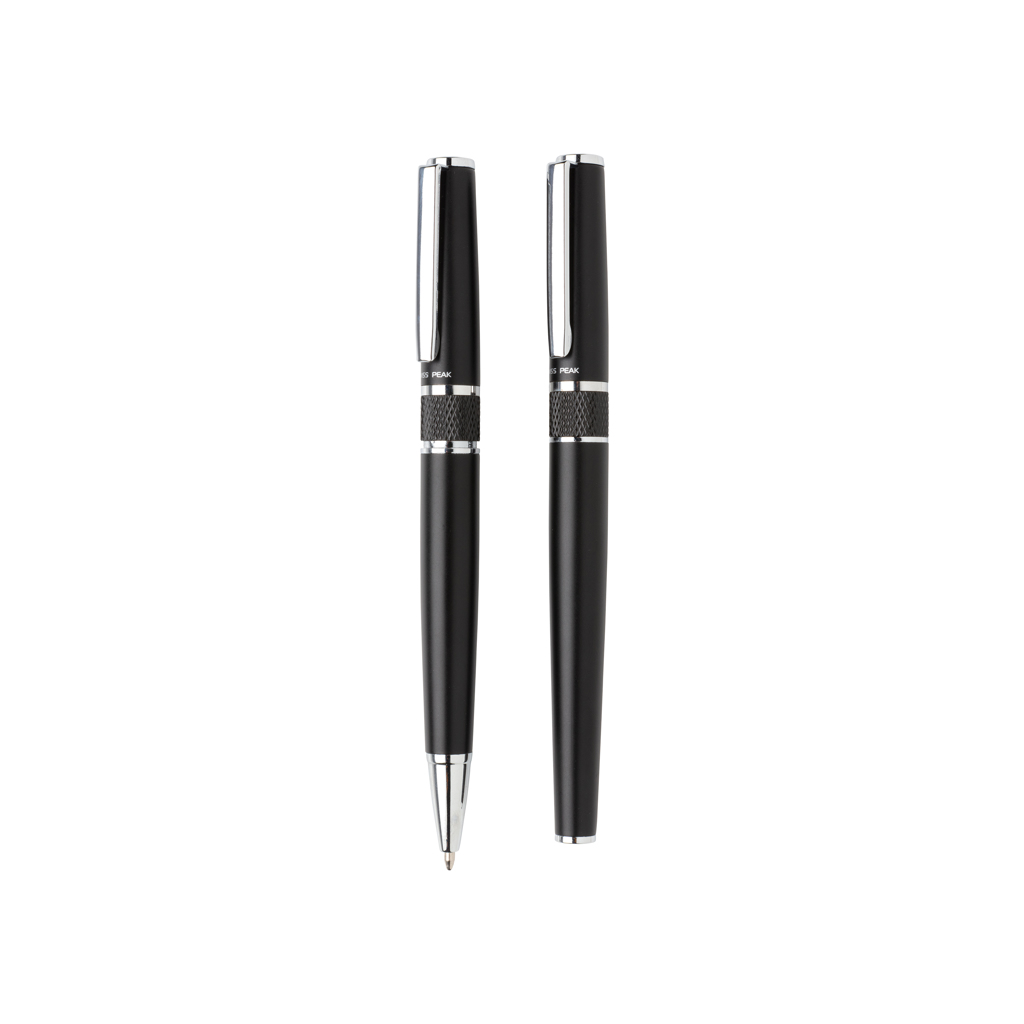 Swiss Peak Deluxe pennesett svart 2 penner gave