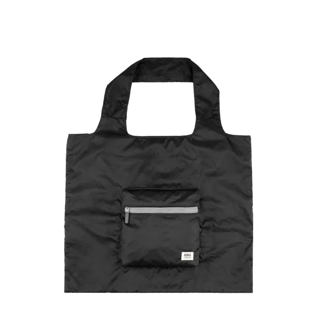 Roka London Borough handlenett medium black resirkulert