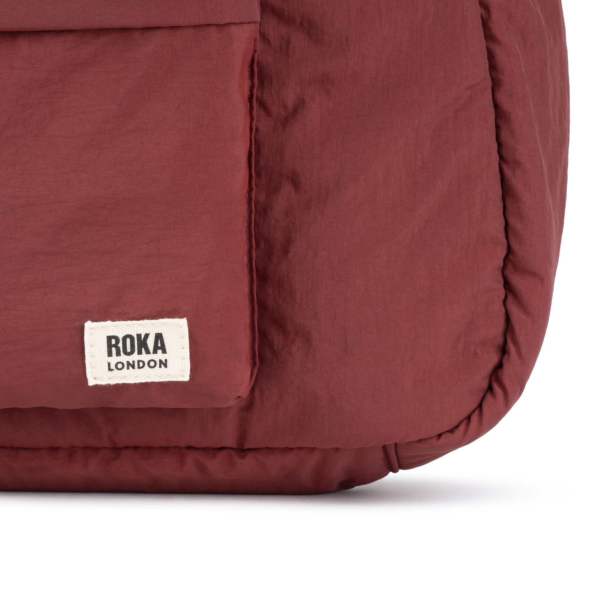 Roka London Belsize crossbody bordeaux puffy 14 liter