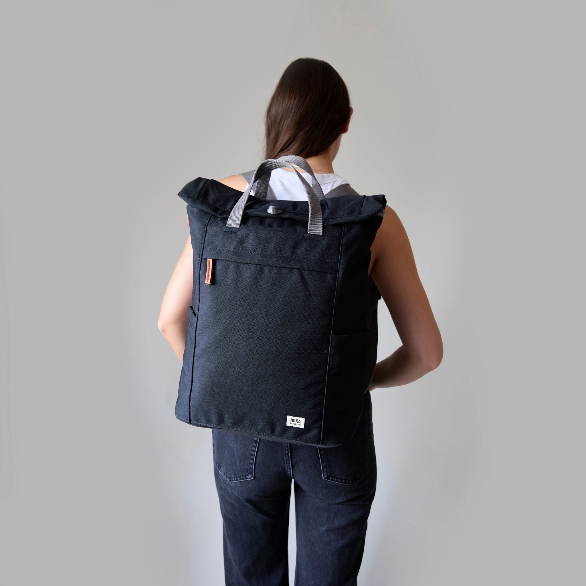 Roka London Finchley Teal ryggsekk Medium vanntett