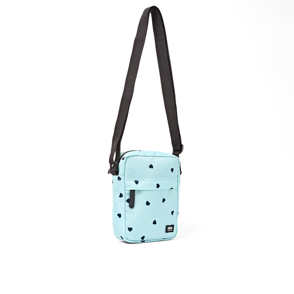 Roka London Bond Pocket skulderveske heart print small 1,5 liter