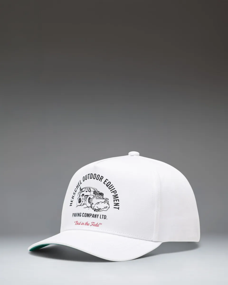 Herschel Whaler Tall Paving caps hvit bomull