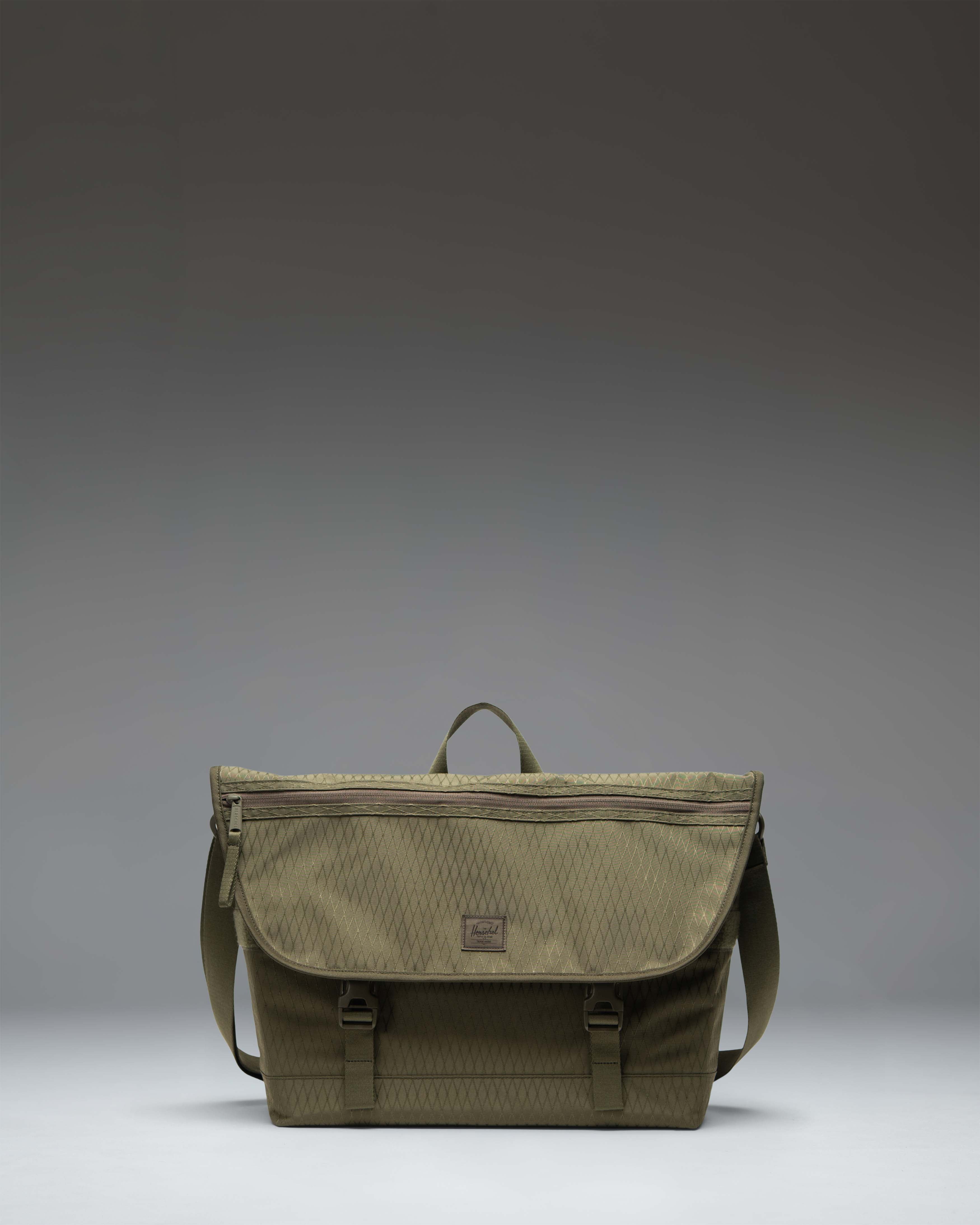 Herschel Cove Messenger skulderveske Raven Crosshatch laptop