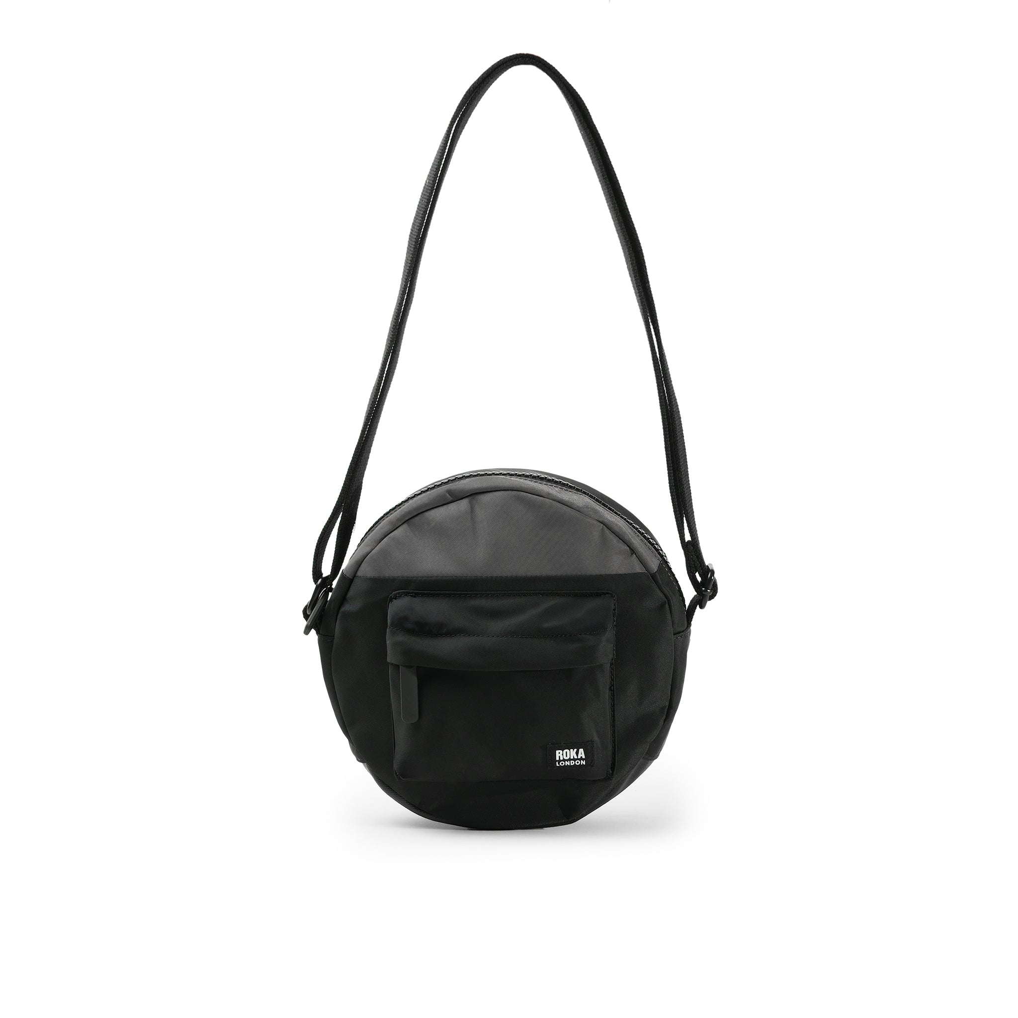 Roka London Paddington crossbody small svart/grå 4,1 liter