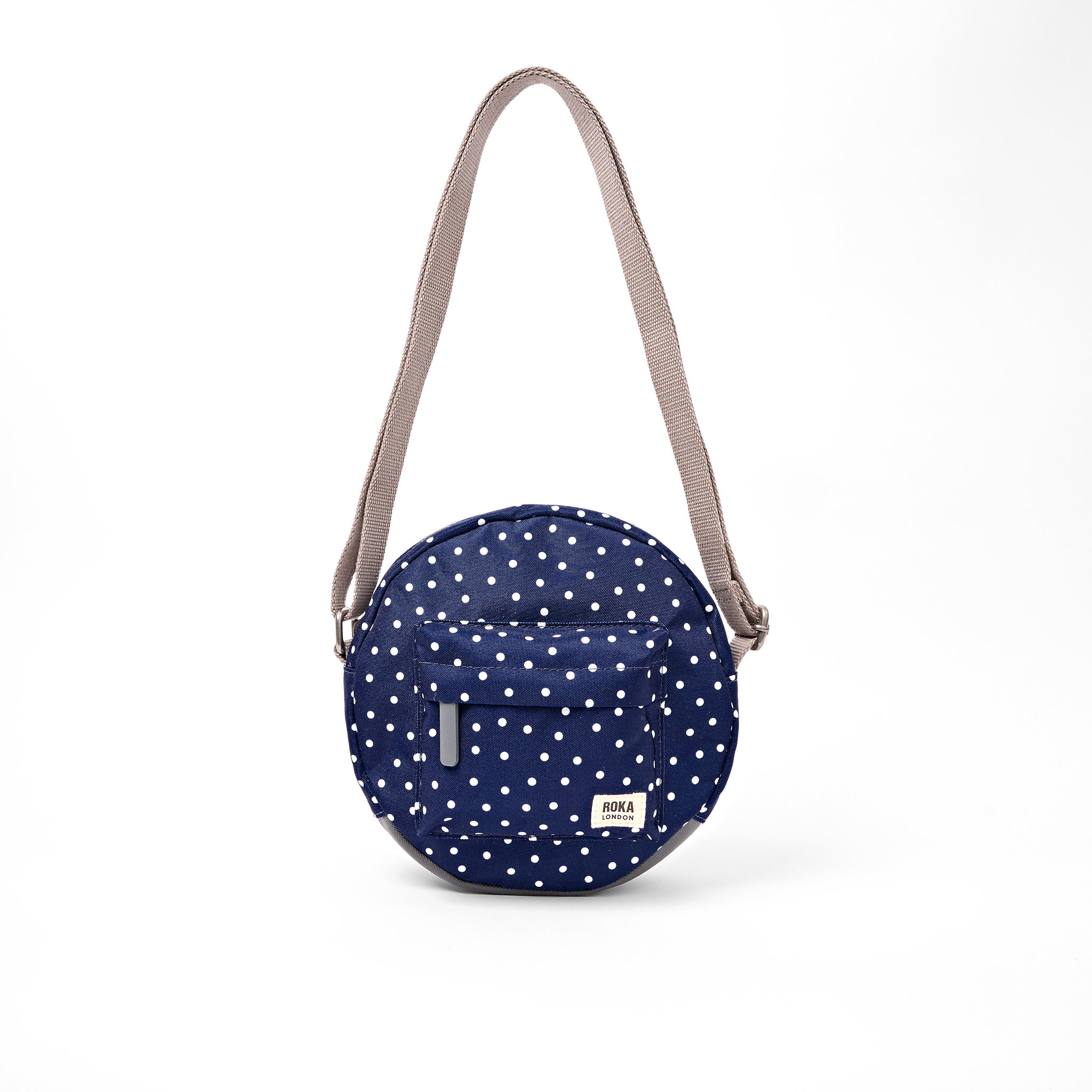 Roka London Paddington skulderveske Small prikkete rund
