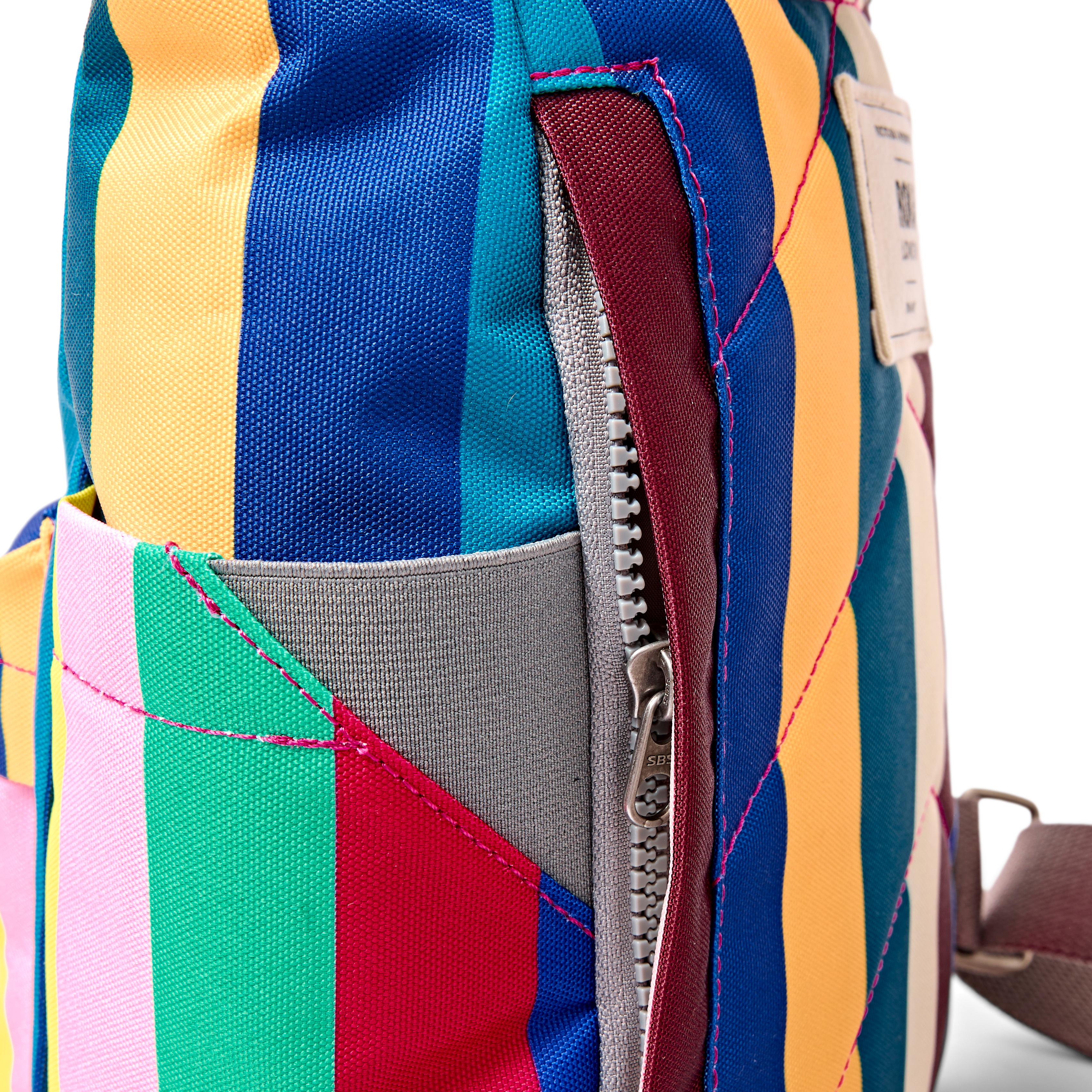 Roka London Canfield Stripe roll top ryggsekk 16 liter