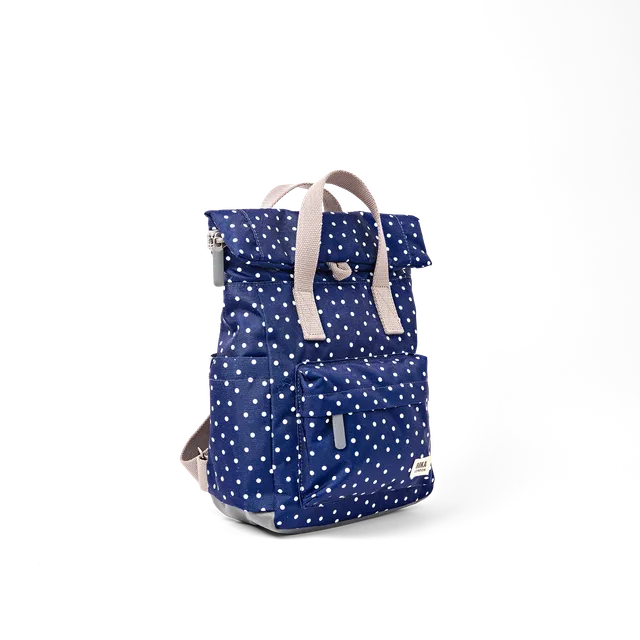 Roka London Canfield Polka ryggsekk Small 9,8L navy prikker