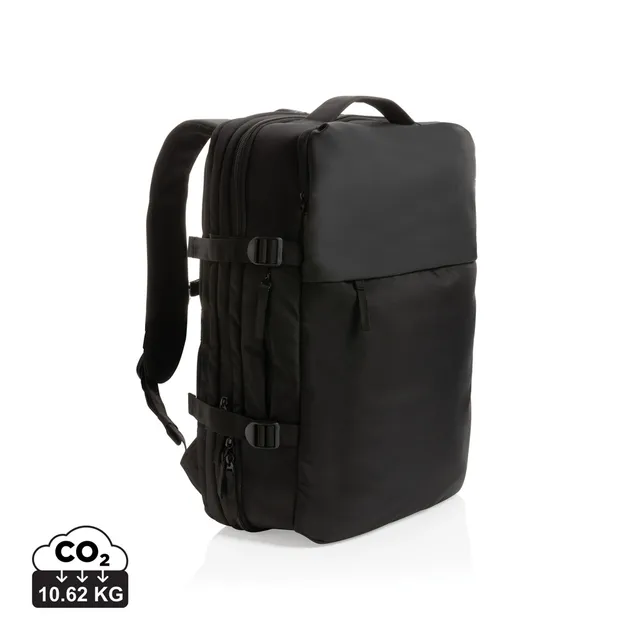 Swiss Peak Aware RPET 15,6" ryggsekk svart ekspanderbar weekend