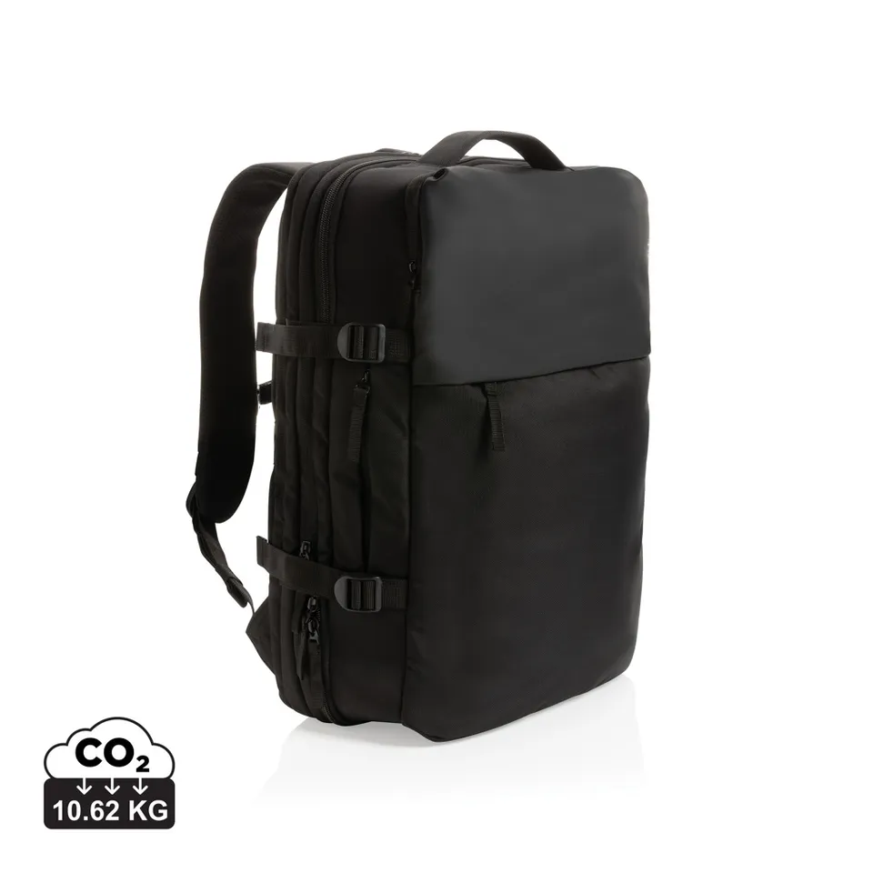 Swiss Peak Aware RPET 15,6" ryggsekk svart ekspanderbar weekend