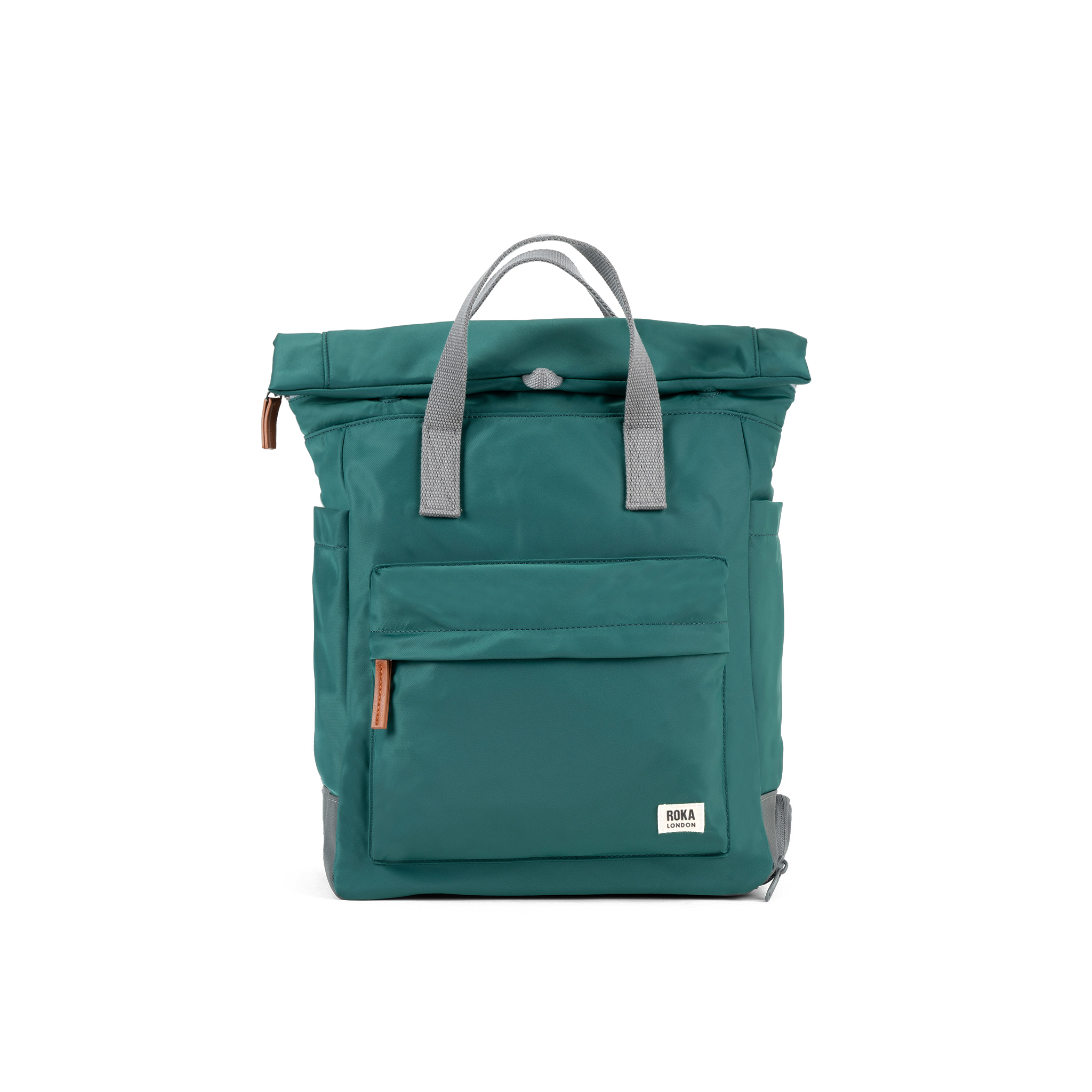 Roka London Bayswater Medium ryggsekk teal 14,6 liter paraplylomme