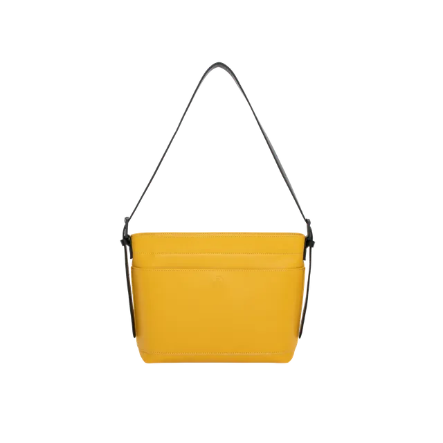 KIWEE Mini Tote skulderveske 3 L gul skinn