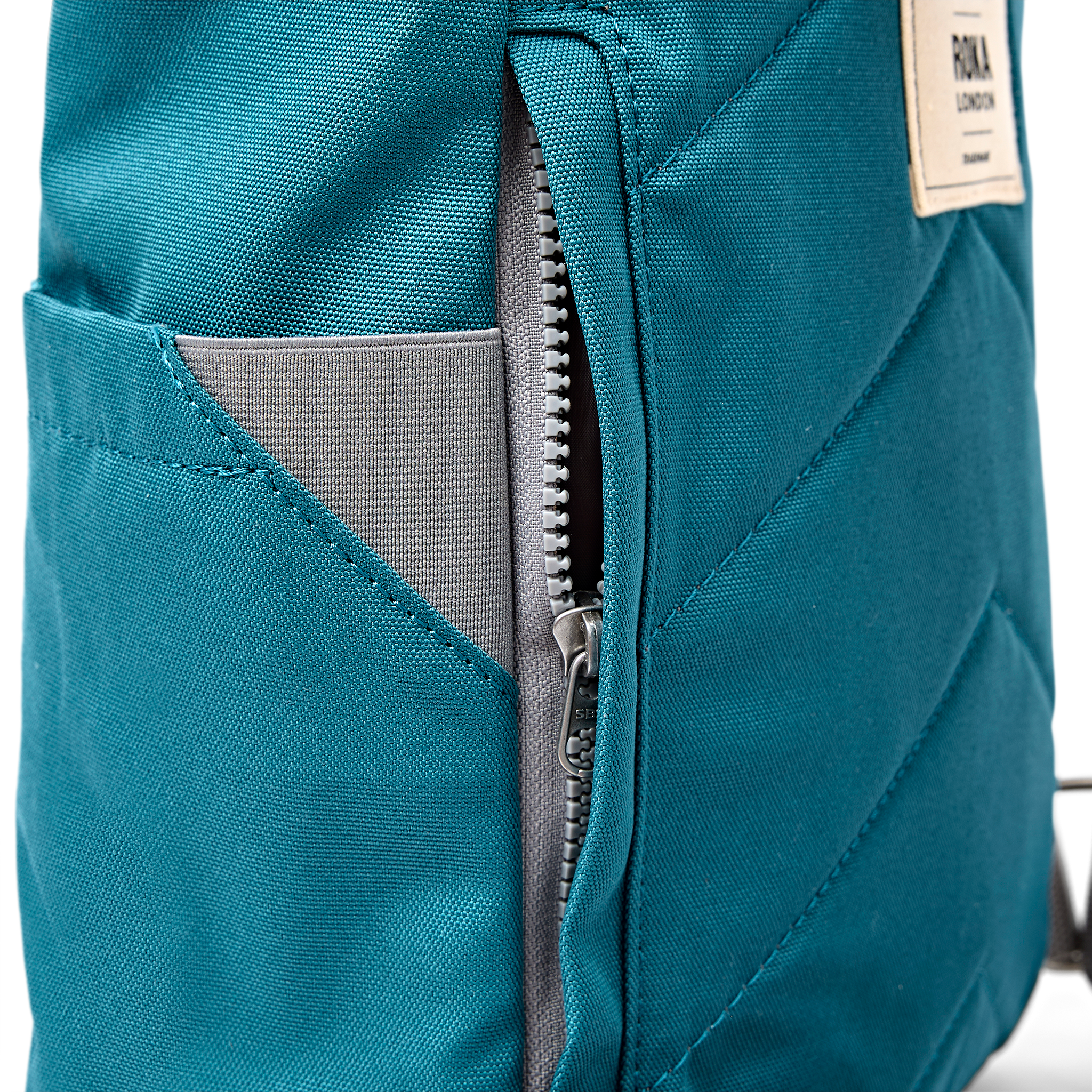 Roka London Finchley ryggsekk Deep Teal rulltopp