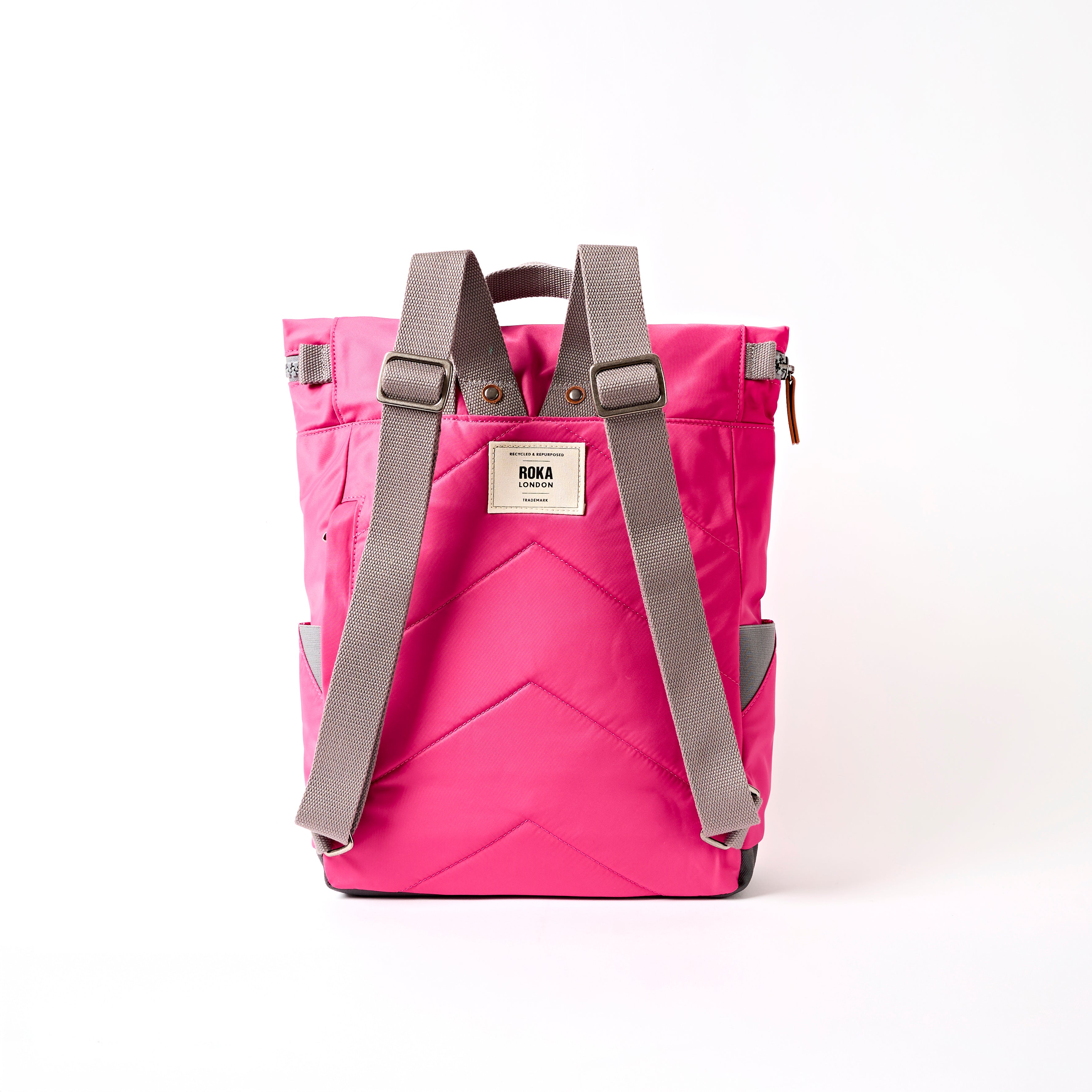Roka London Canfield Roll Top ryggsekk Granita Red Medium