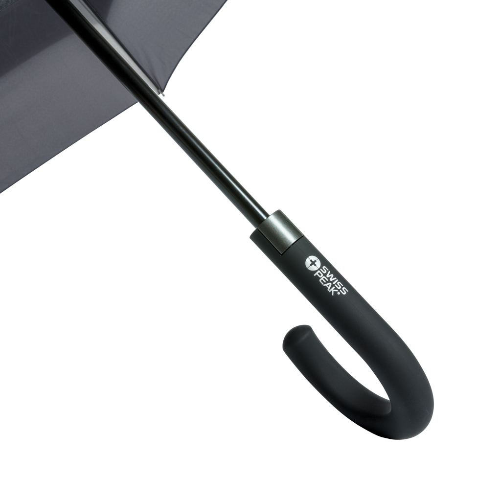 Swiss Peak AWARE 23–27 ekspanderbar paraply svart stormsikker