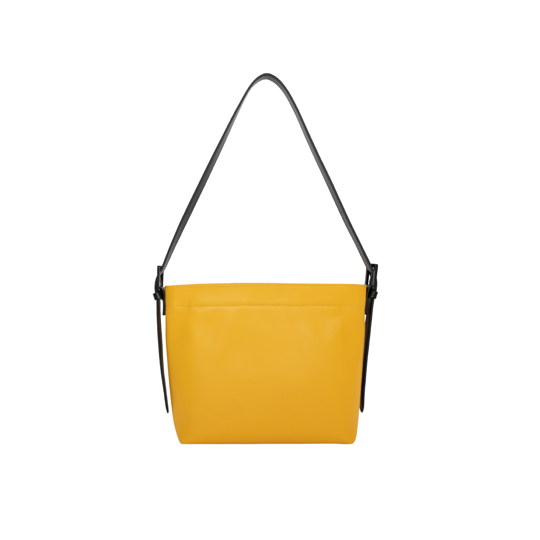 KIWEE Mini Tote skulderveske 3 L gul skinn