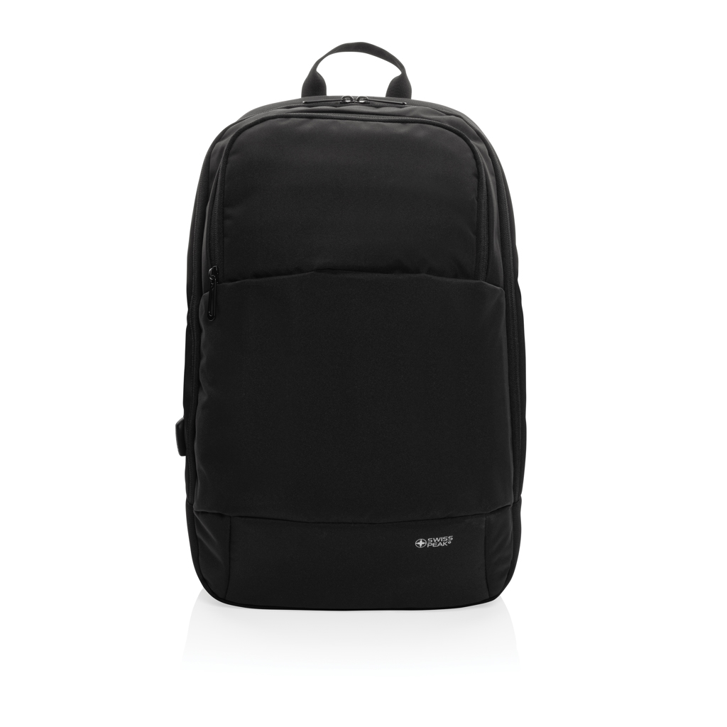 Swiss Peak AWARE Modern ryggsekk 15,6" svart USB-C