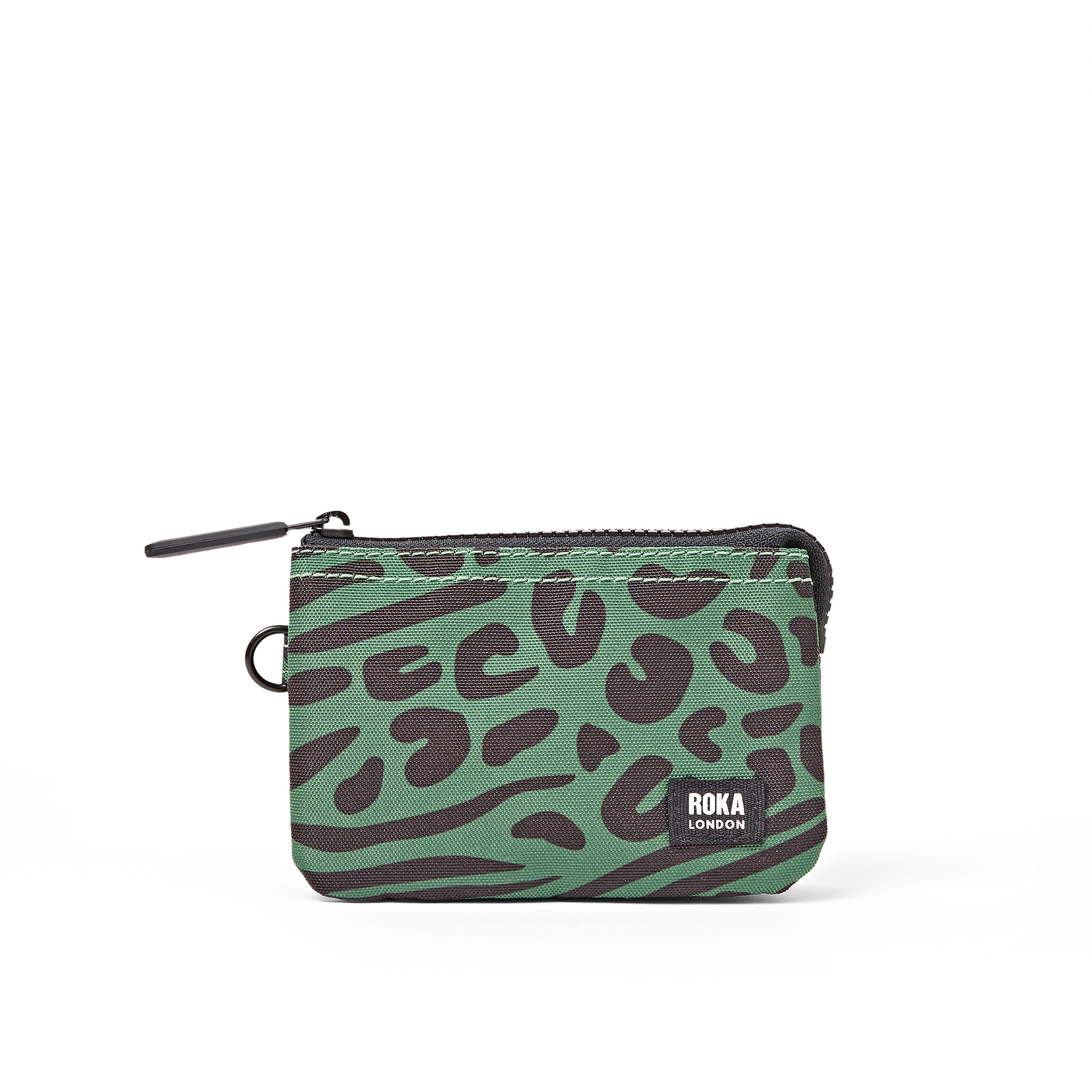 Roka London Carnaby lommebok Small Mixed Animal Artichoke vannavvisende