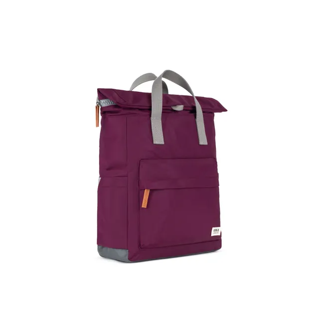 Roka London Canfield ryggsekk royal burgundy rulletopp