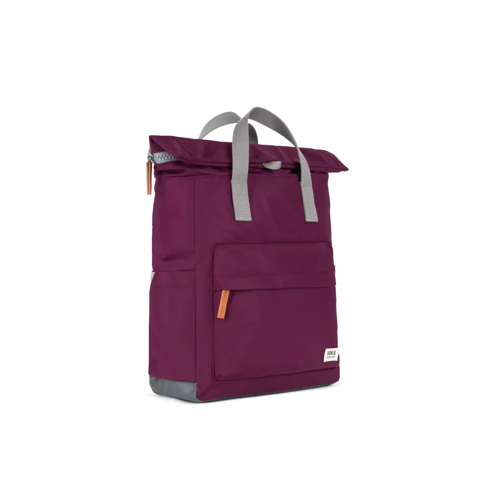 Roka London Canfield ryggsekk royal burgundy rulletopp