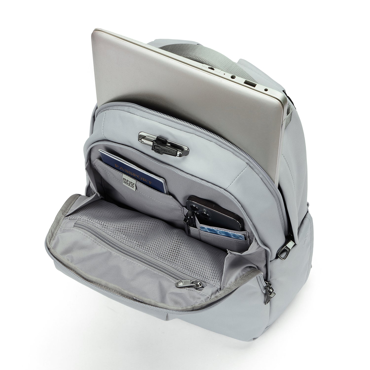 Pacsafe V 16L tyverisikker ryggsekk svart 16 liter