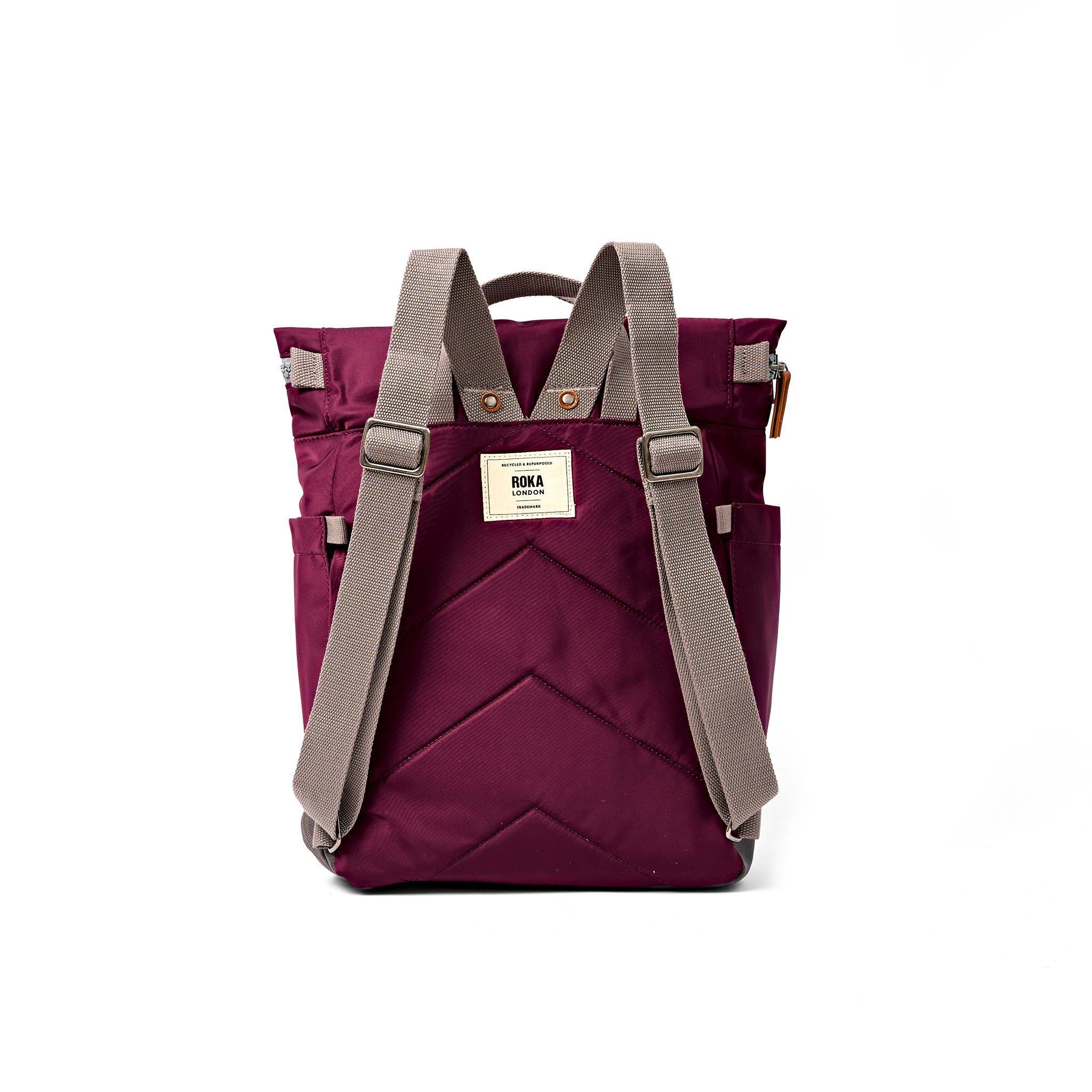 Roka London Bayswater ryggsekk royal burgundy medium paraply 14,6 l