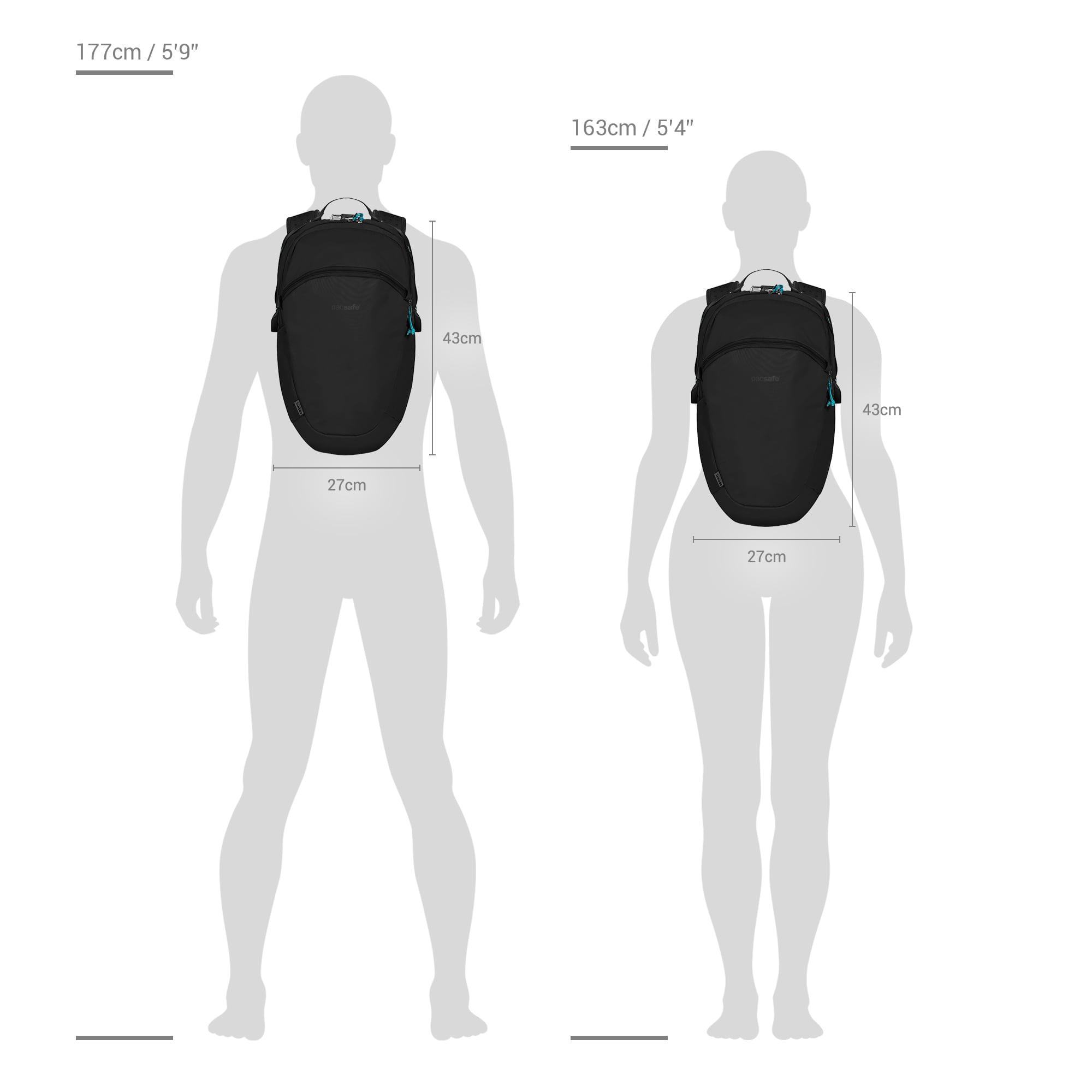 Pacsafe ECO ryggsekk 18 liter resirkulert