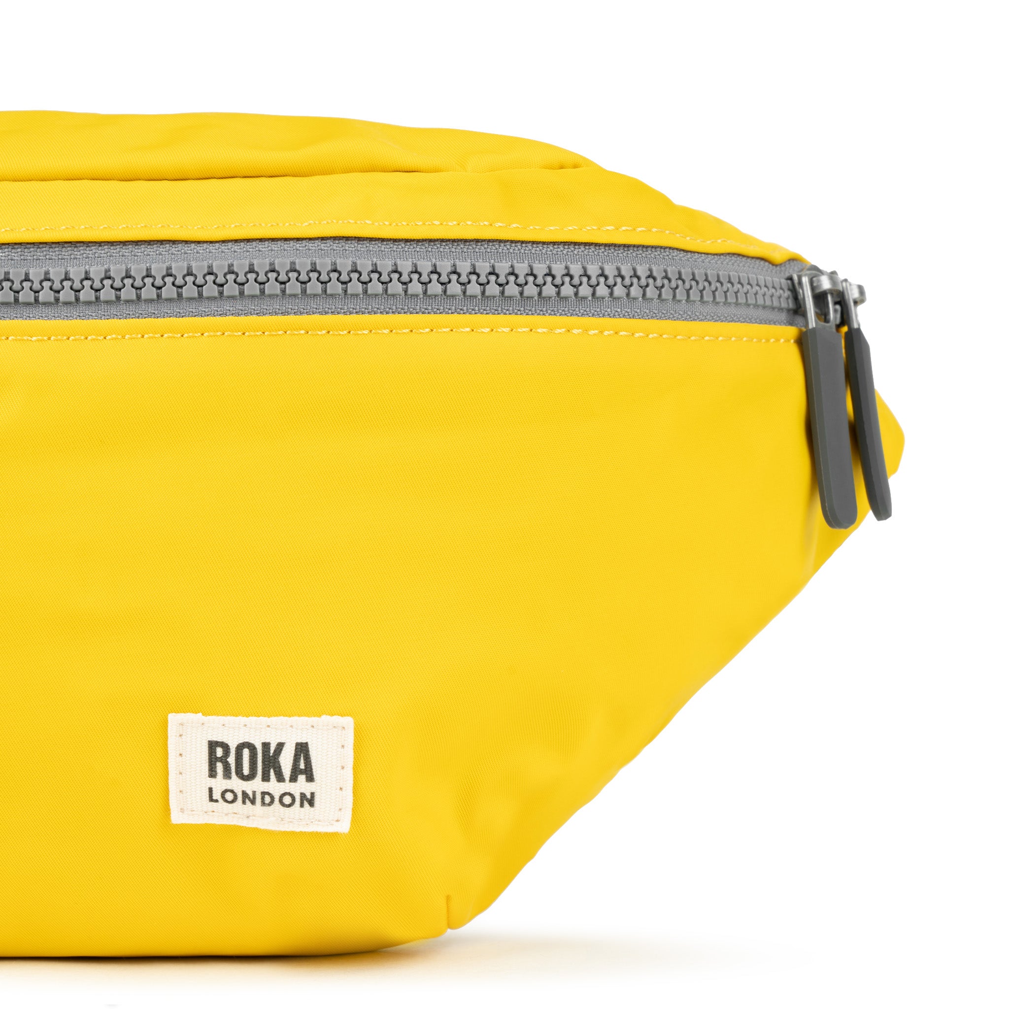 Roka London Jubilee Bag rumpetaske mustard 3,2 liter