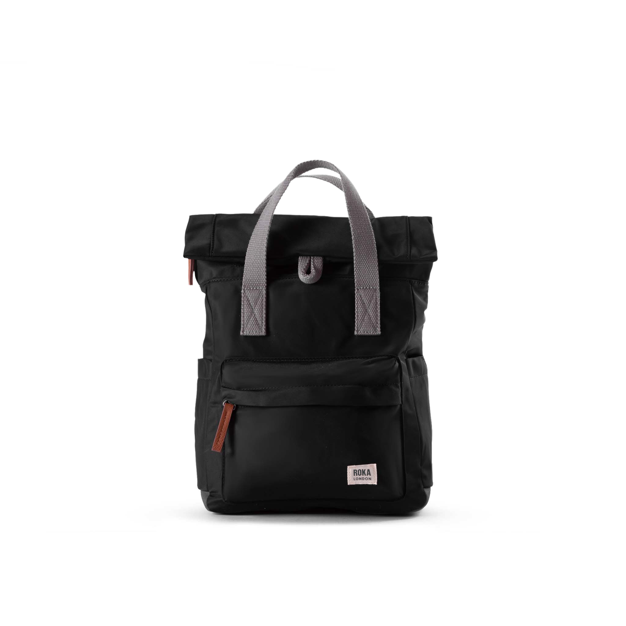Roka London Canfield ryggsekk black rolltopp 16,4 liter