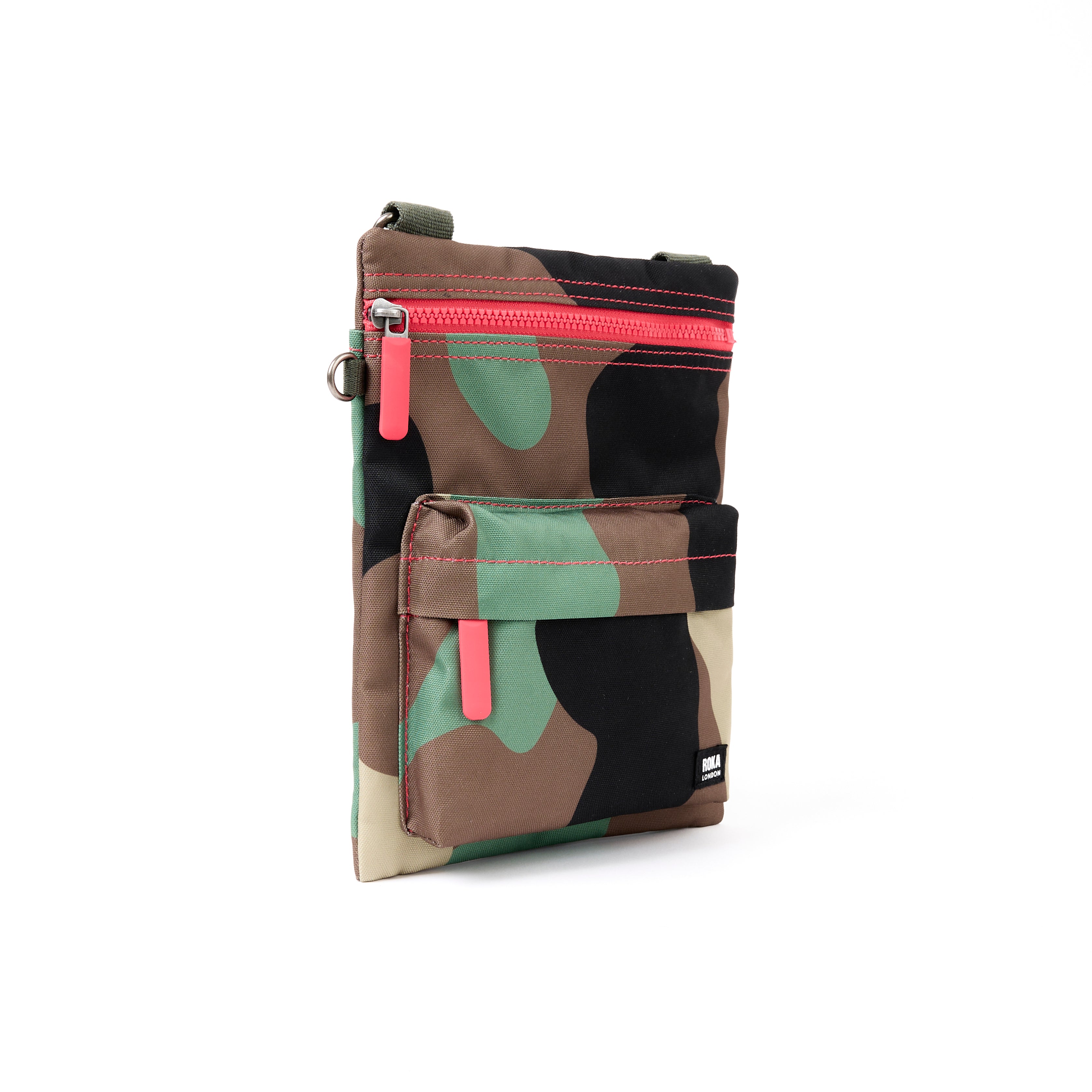 Roka London Chelsea skulderveske vintage camo 0,6 l