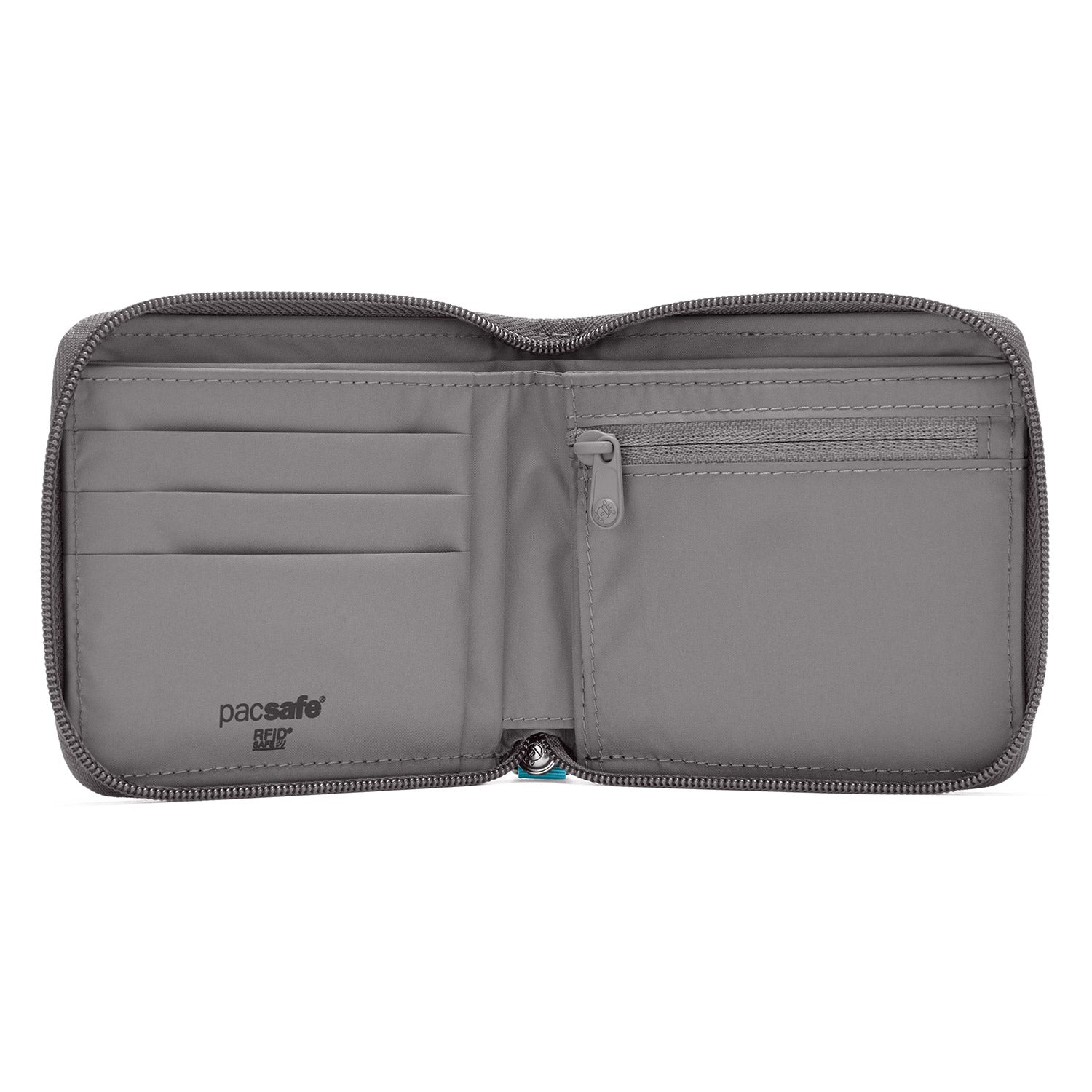 Pacsafe RFIDsafe zip around lommebok svart RFID-sperre
