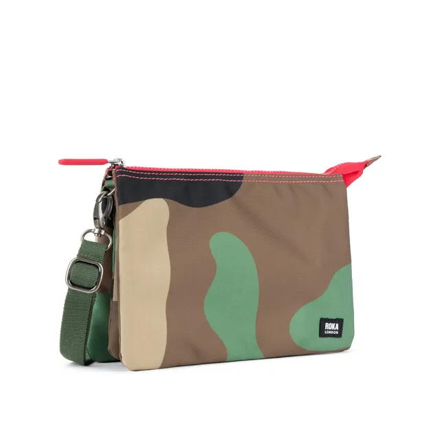 Roka London Carnaby Vintage Camo lommebokveske XL