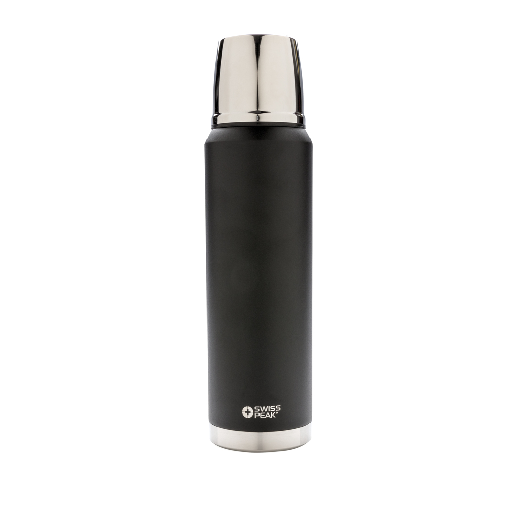 Swiss Peak Elite termos 1 liter svart kobberisolert