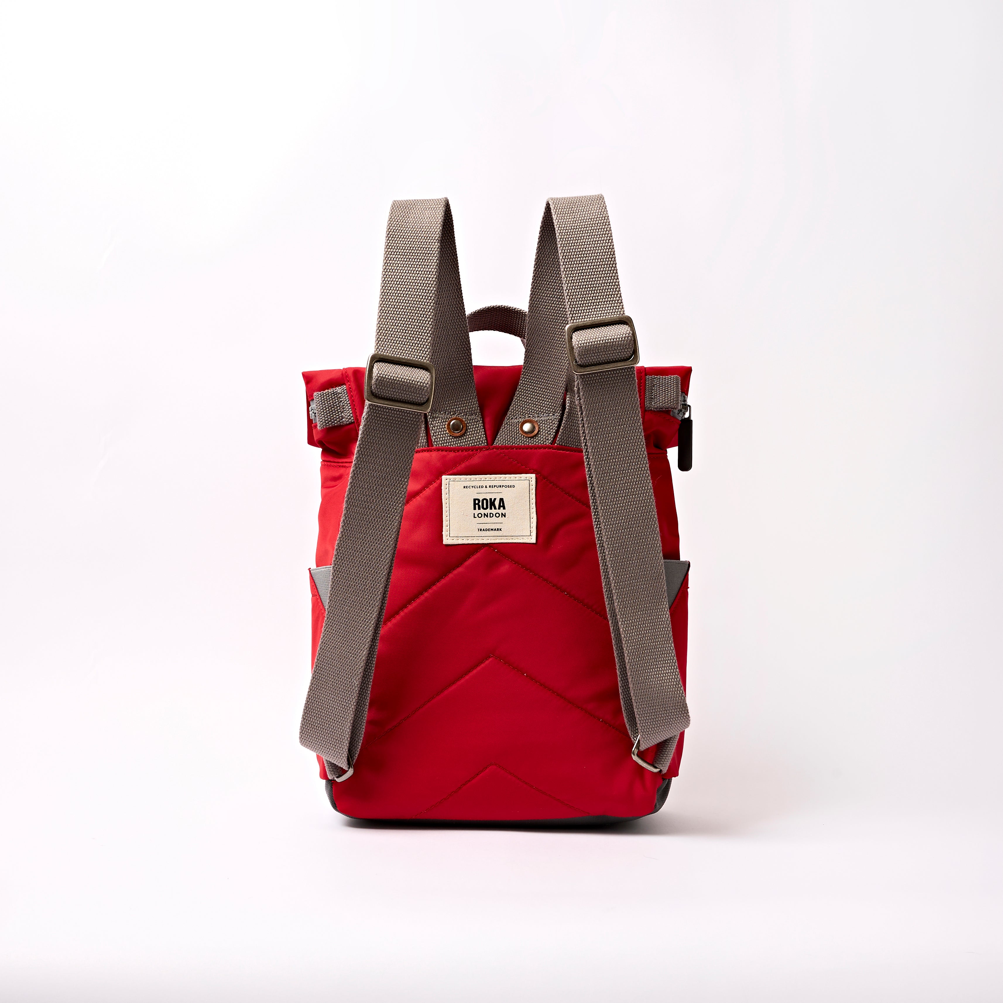 Roka Canfield roll-top ryggsekk 9,8L Cranberry Stripe