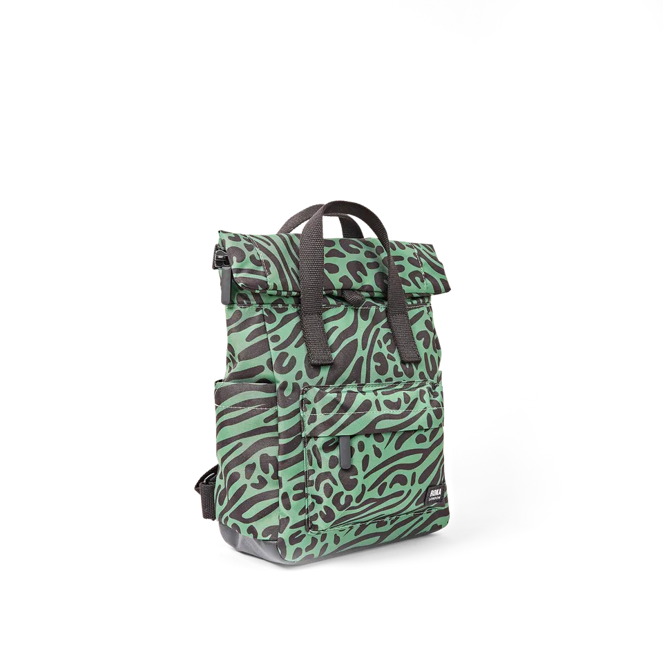Roka London Canfield Roll Top ryggsekk dyremønster 16,4 liter