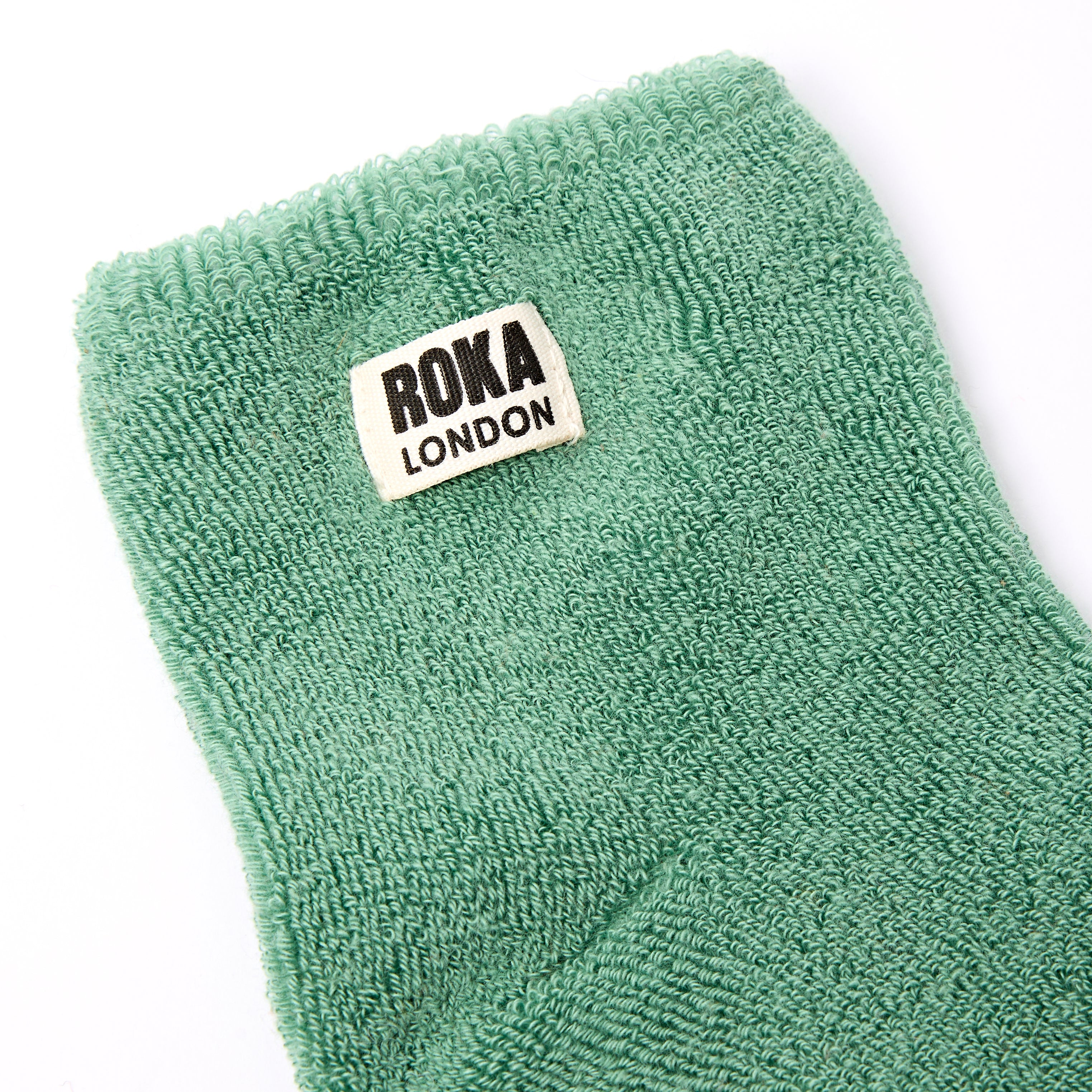 Roka London Watford kosesokker Matcha økologisk frotté