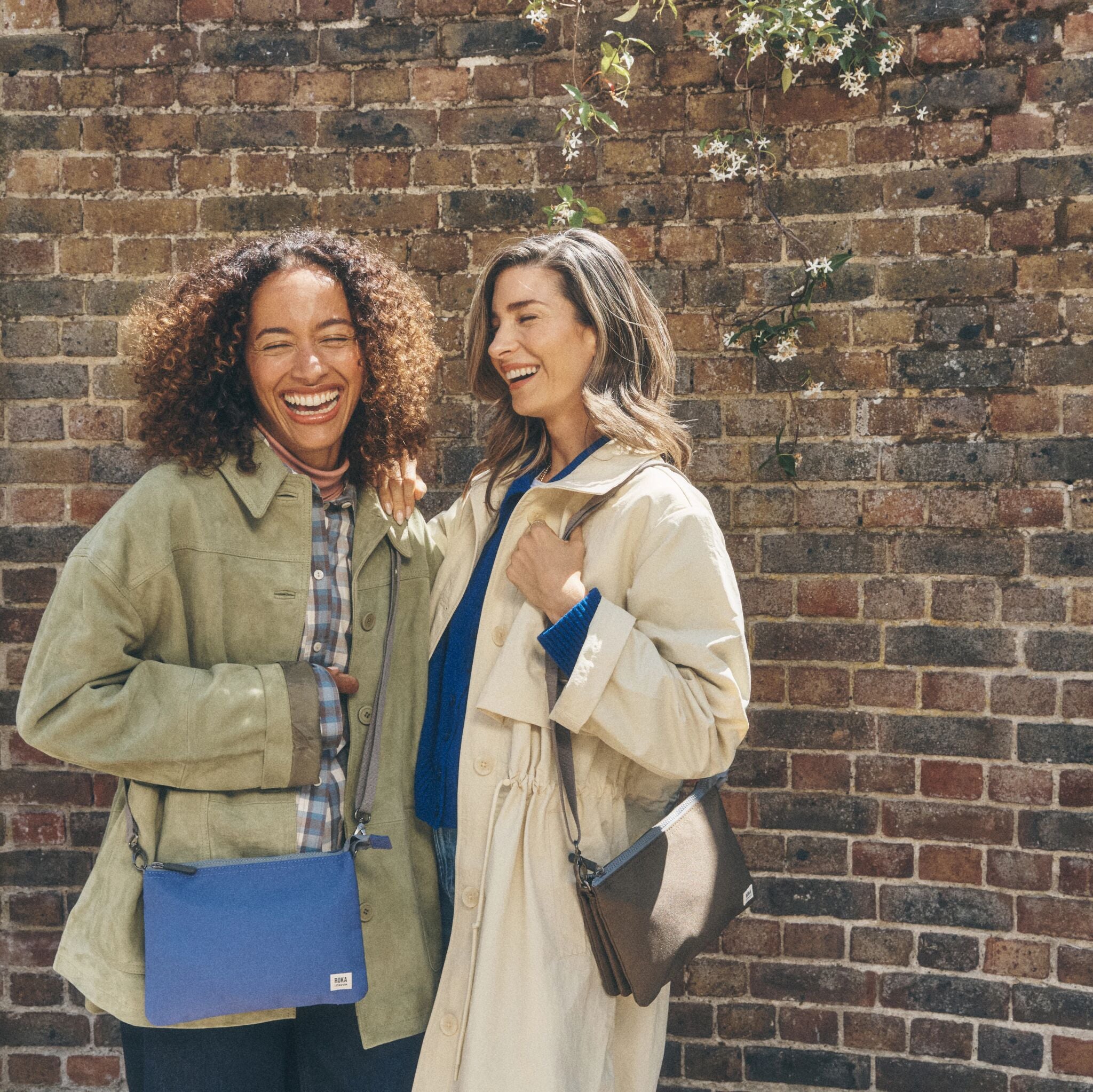 Roka London Carnaby XL crossbody oceana clutch