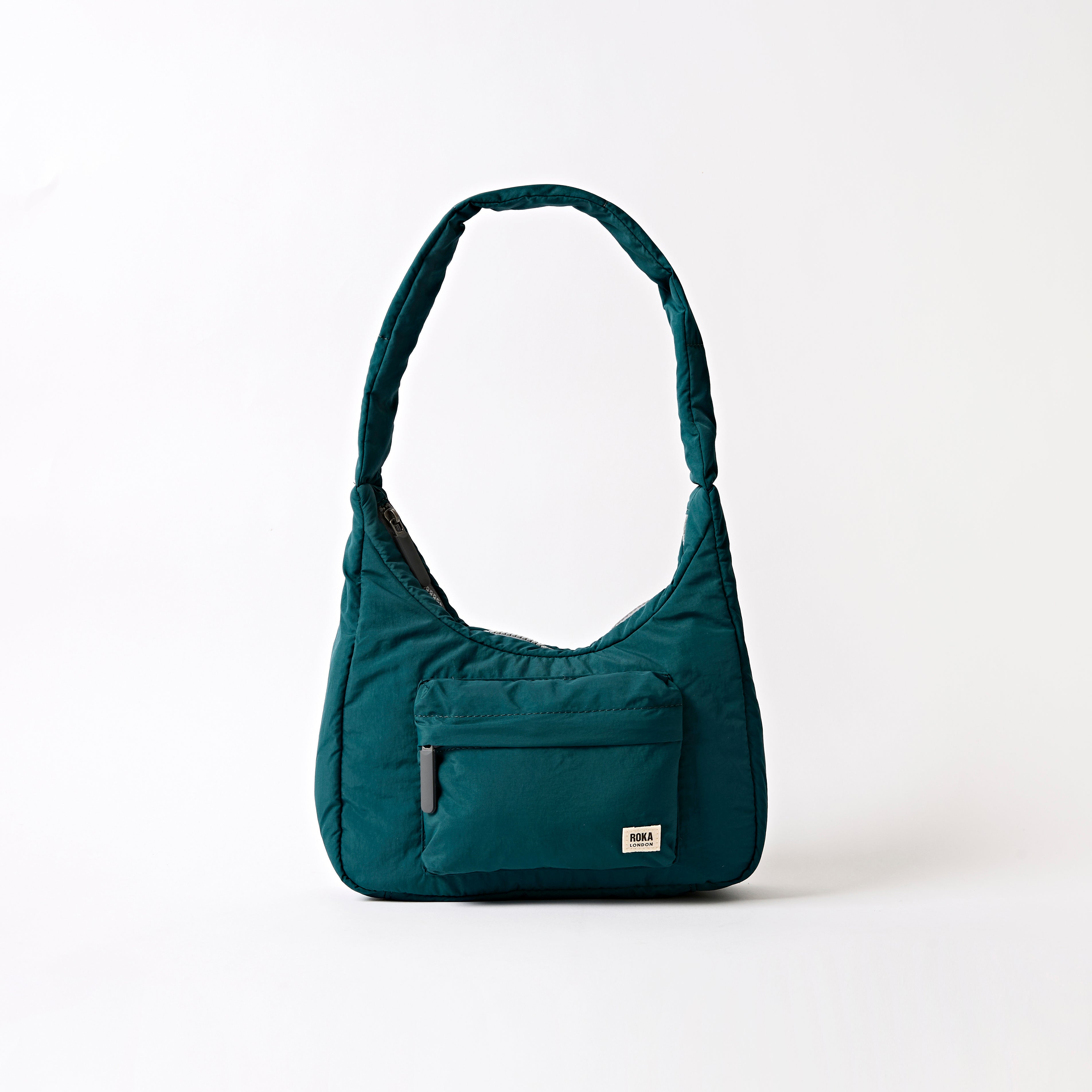 Roka London Belsize håndveske teal small 7 liter
