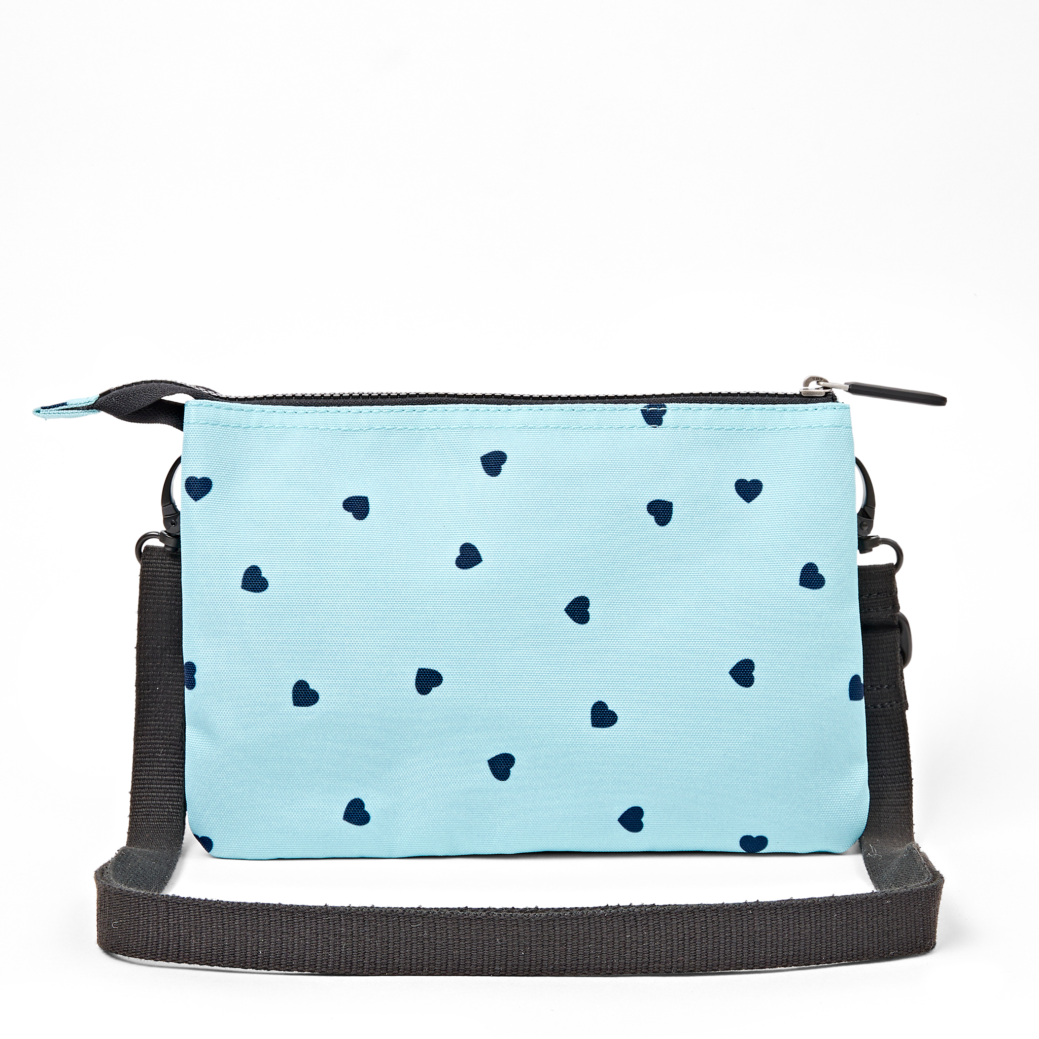 Roka London Carnaby XL crossbody veske heart print resirkulert