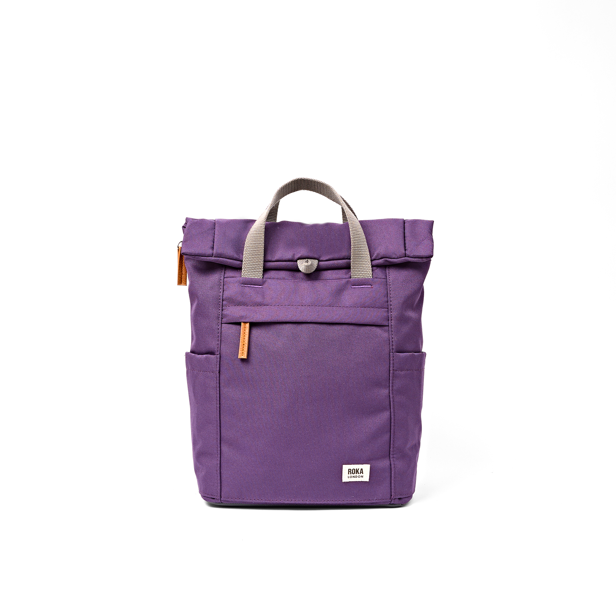 Roka London Finchley ryggsekk Deep Grape roll-top laptop
