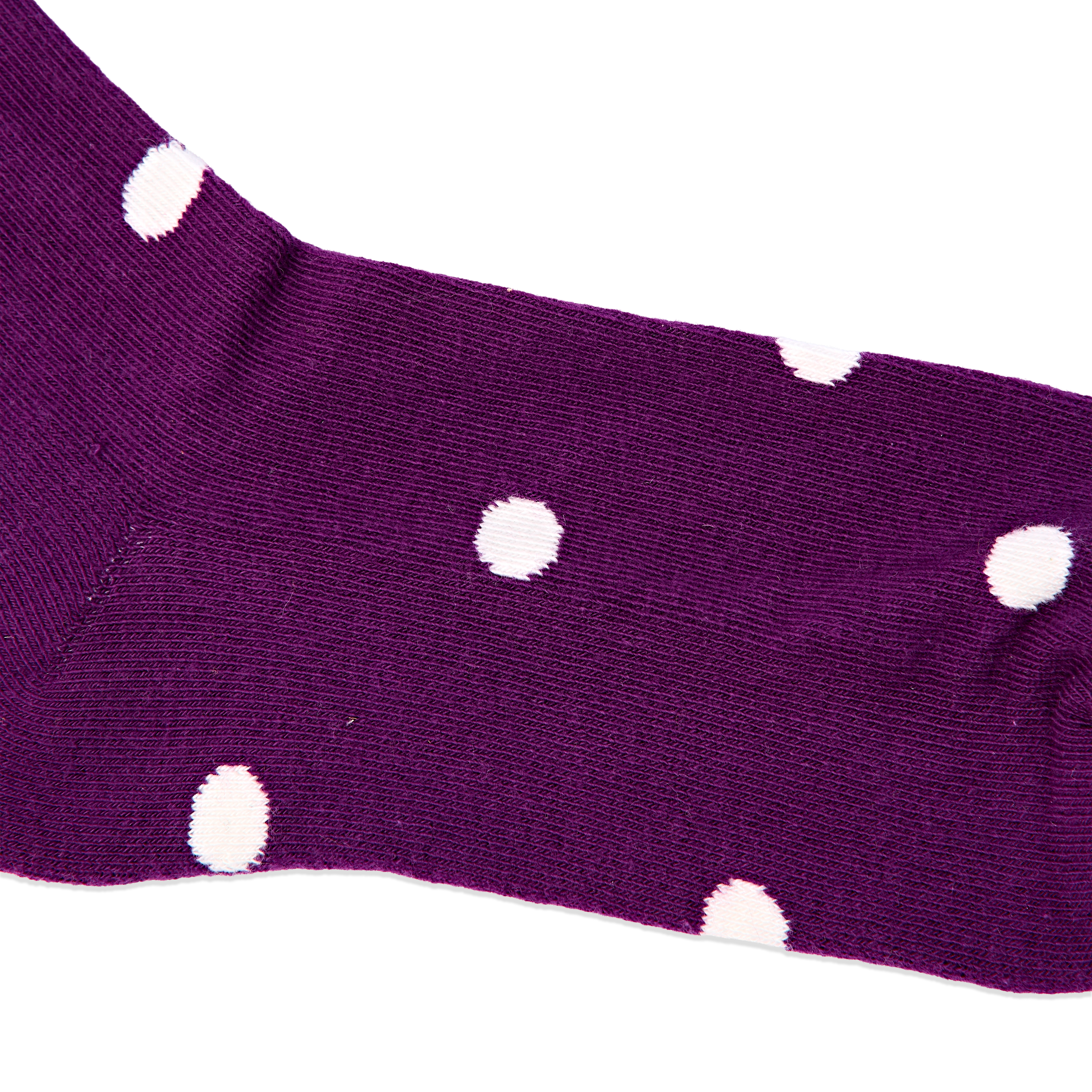 Roka London Wimbledon crewsokker Purple Dot bomull