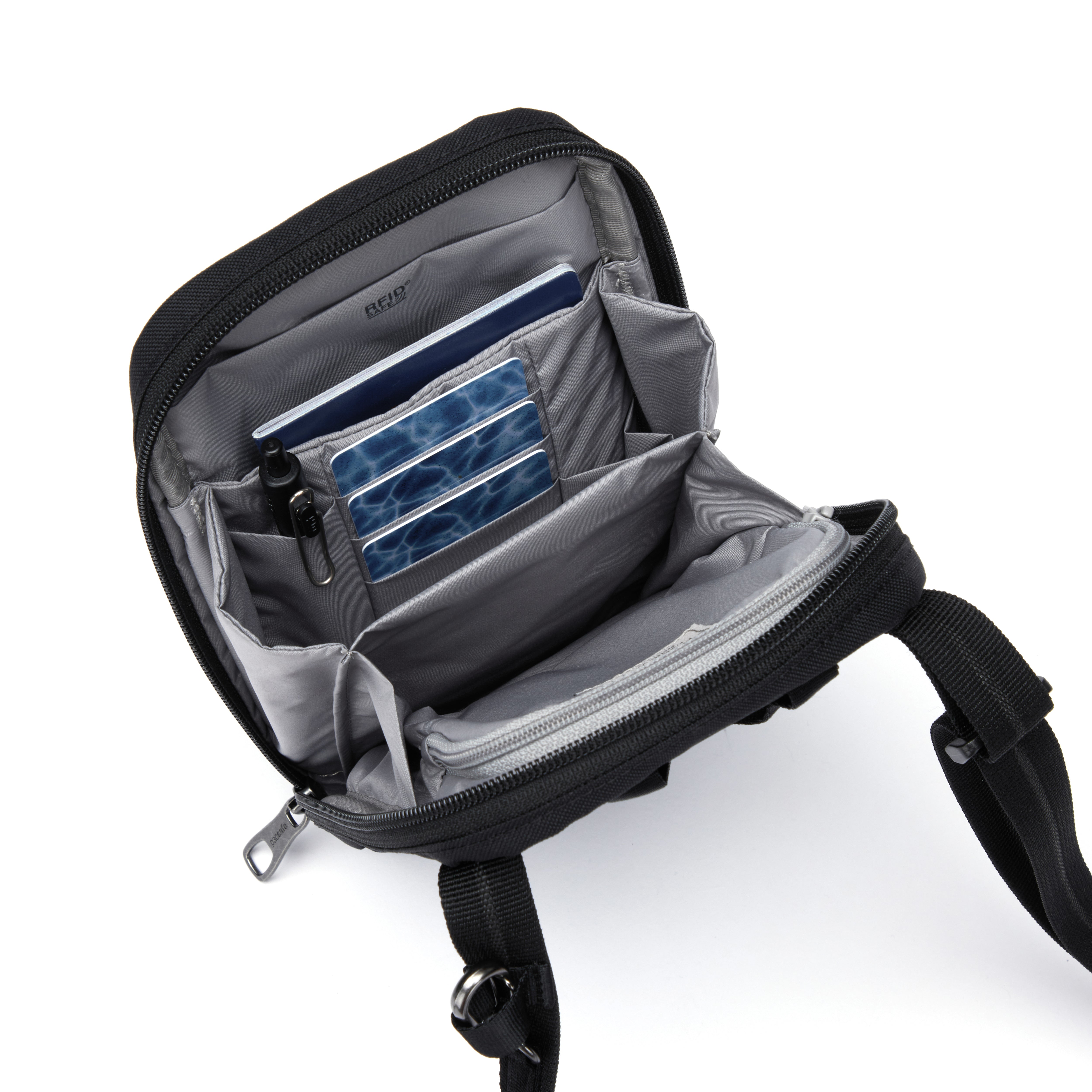 Pacsafe RFIDsafe crossbody RFID-sikker
