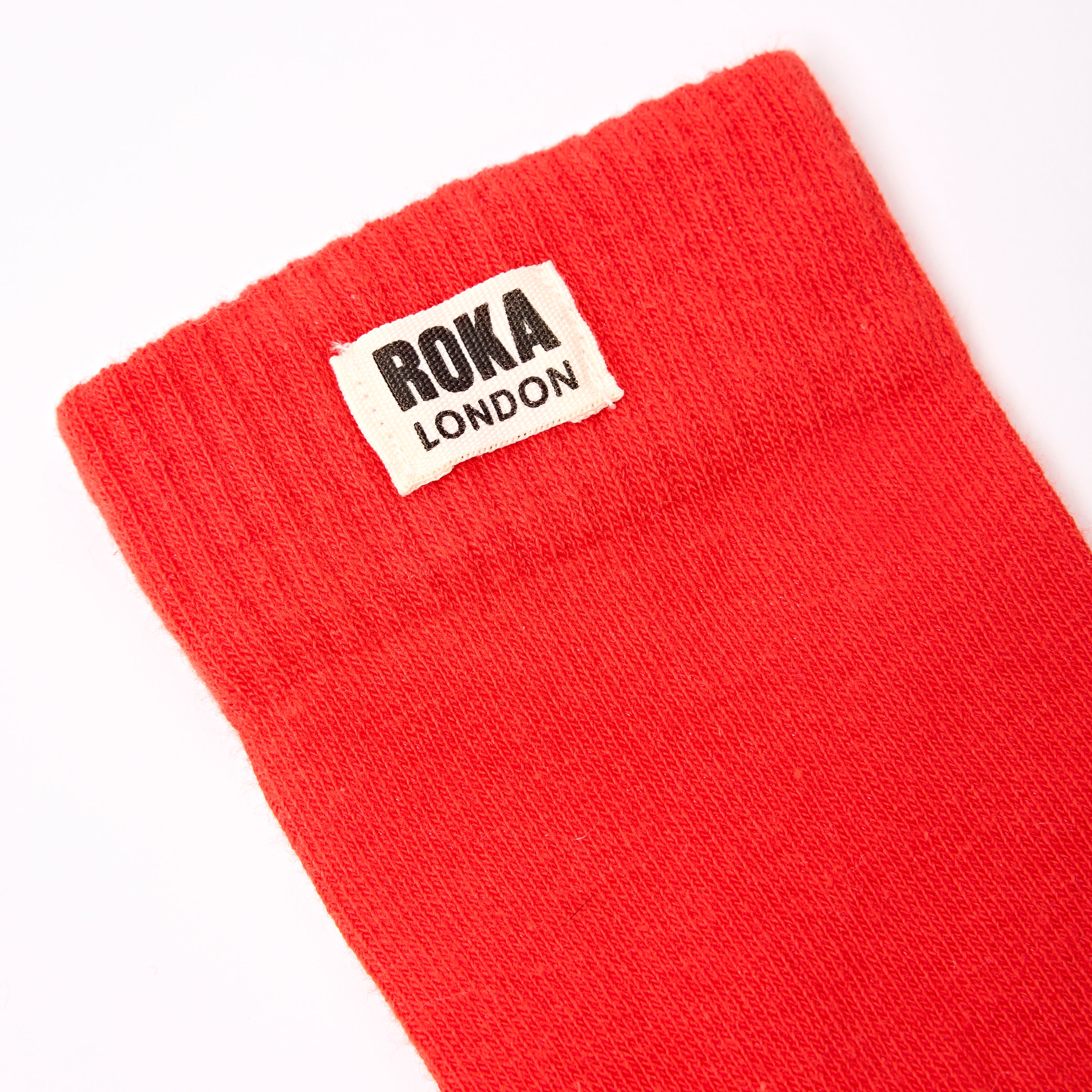 Roka London Wimbledon sokker Cranberry crew økologisk