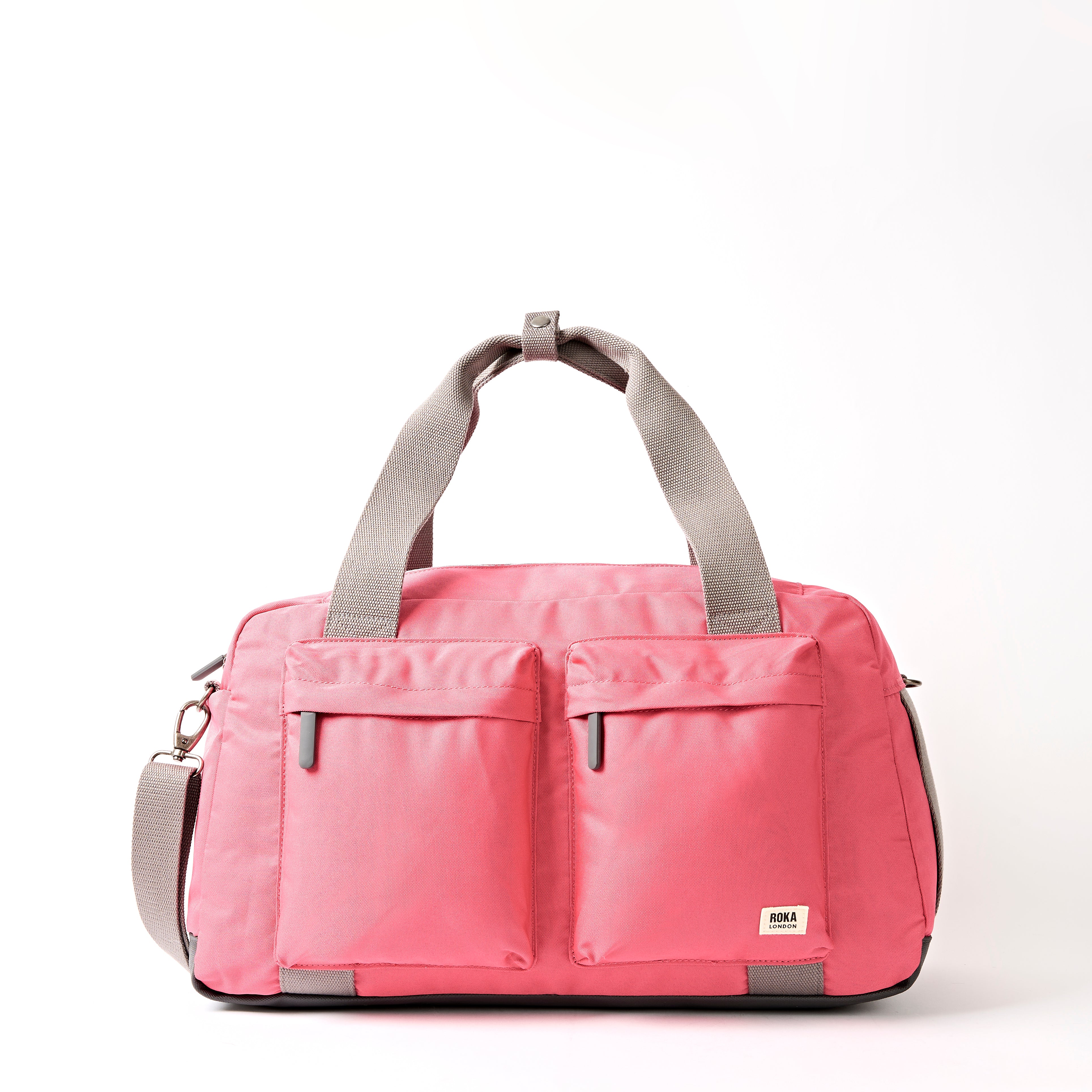 Roka London Gatwick duffelbag Pink Lemonade Small kabin