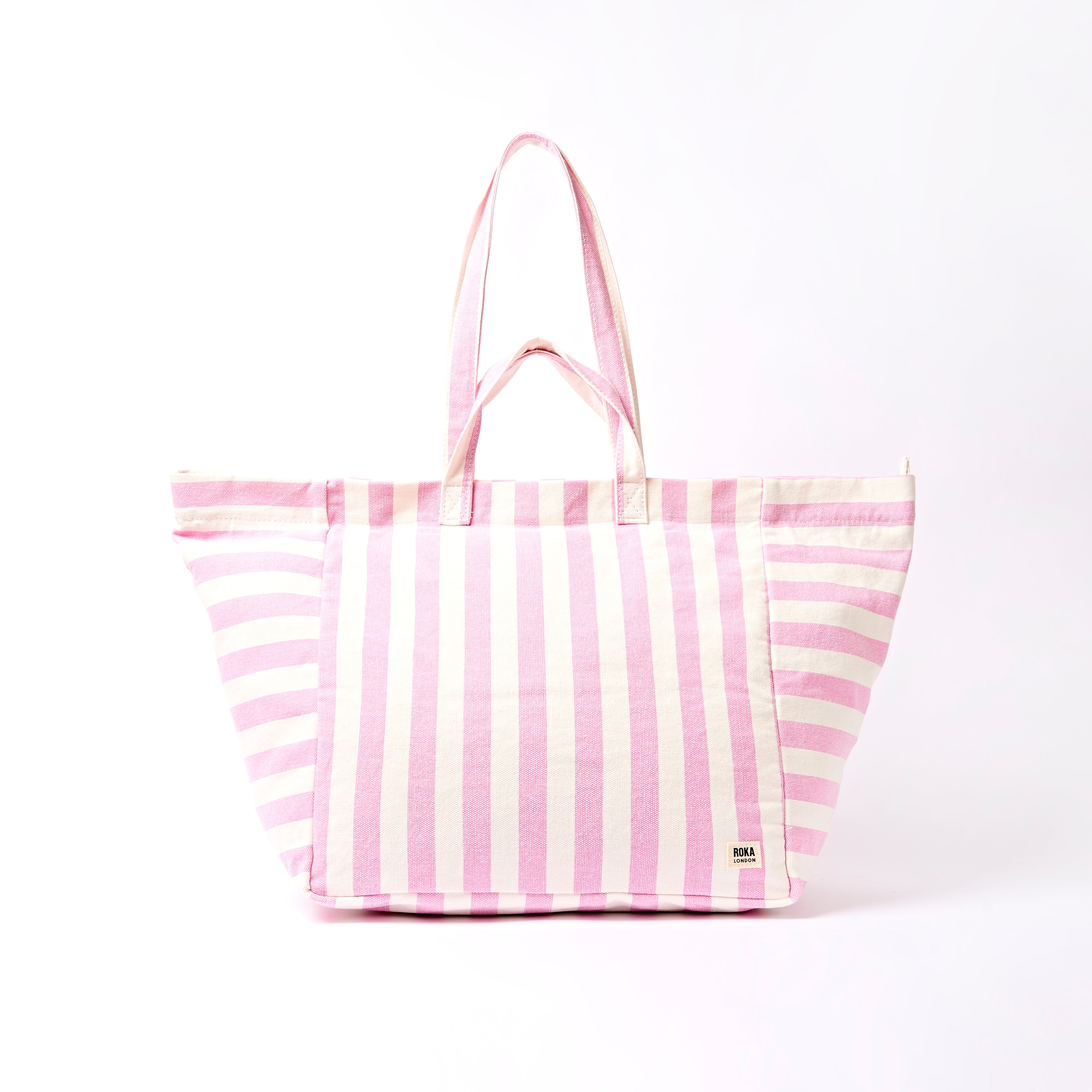 Roka London Marylebone Large toteveske Sherbet Stripe 43 liter